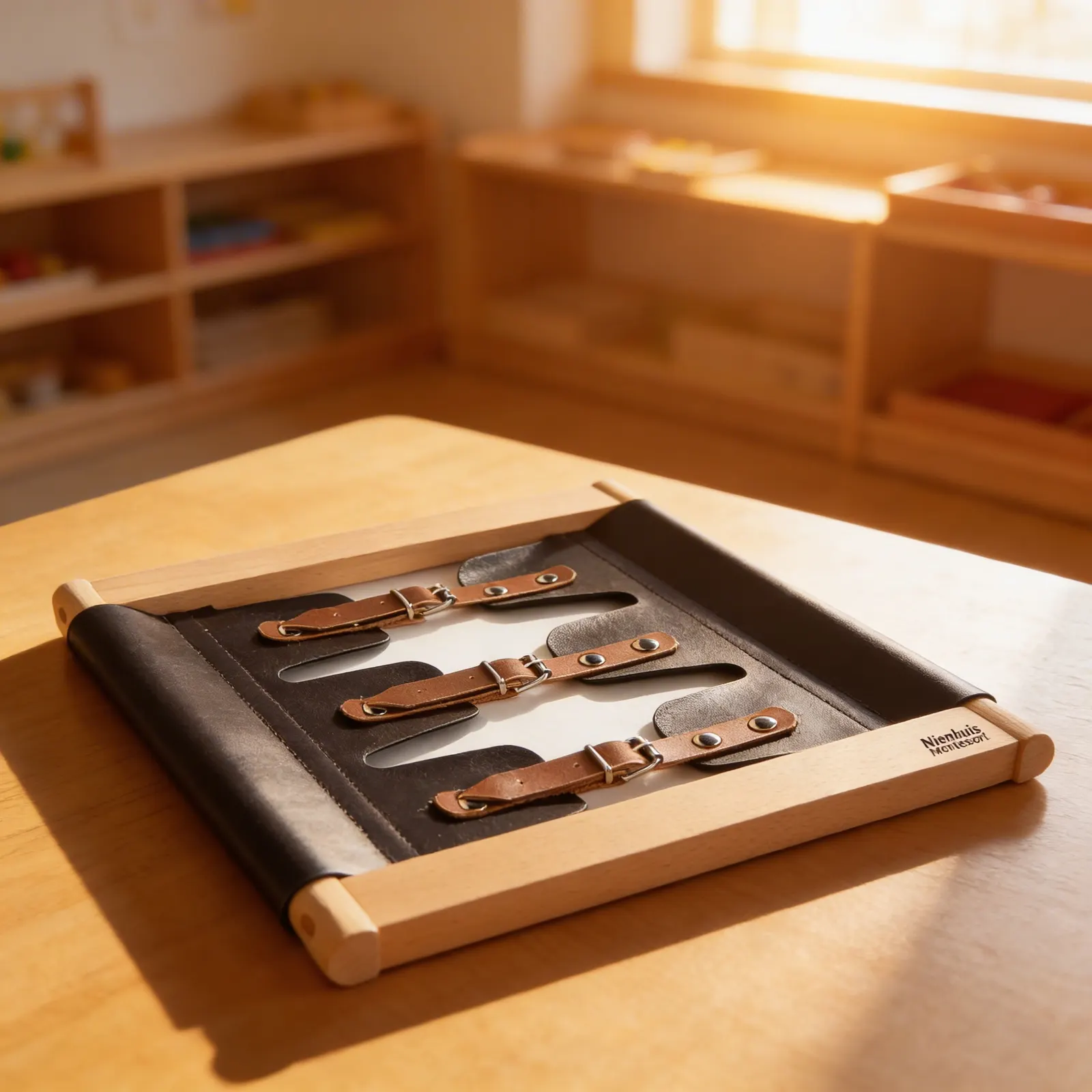 Dressing Frame: Metal Buckles: Infant Fine Motor Practice: Child learning
