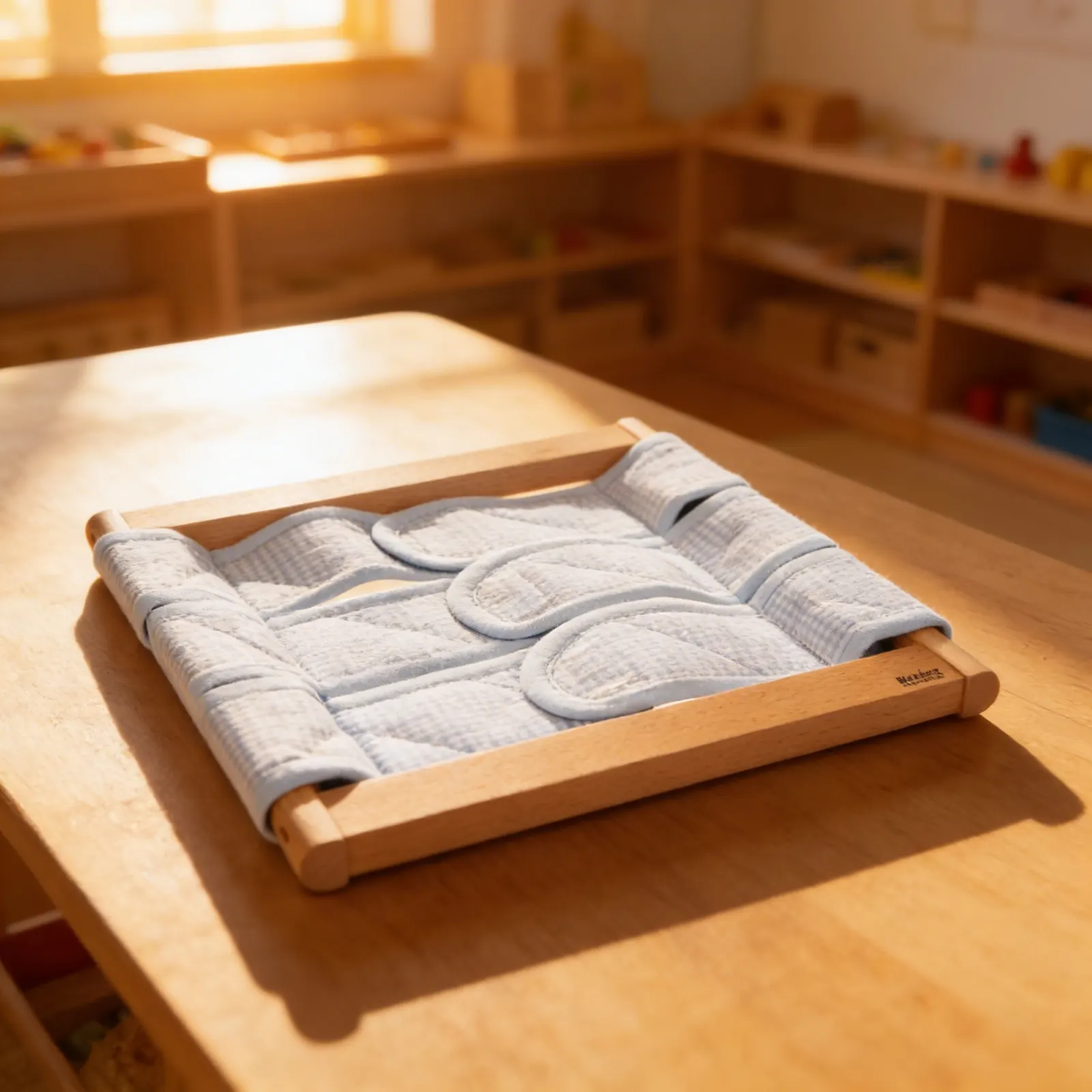 Dressing Frame: Velcro: Opening & Closing Fastener Practice: Child learning
