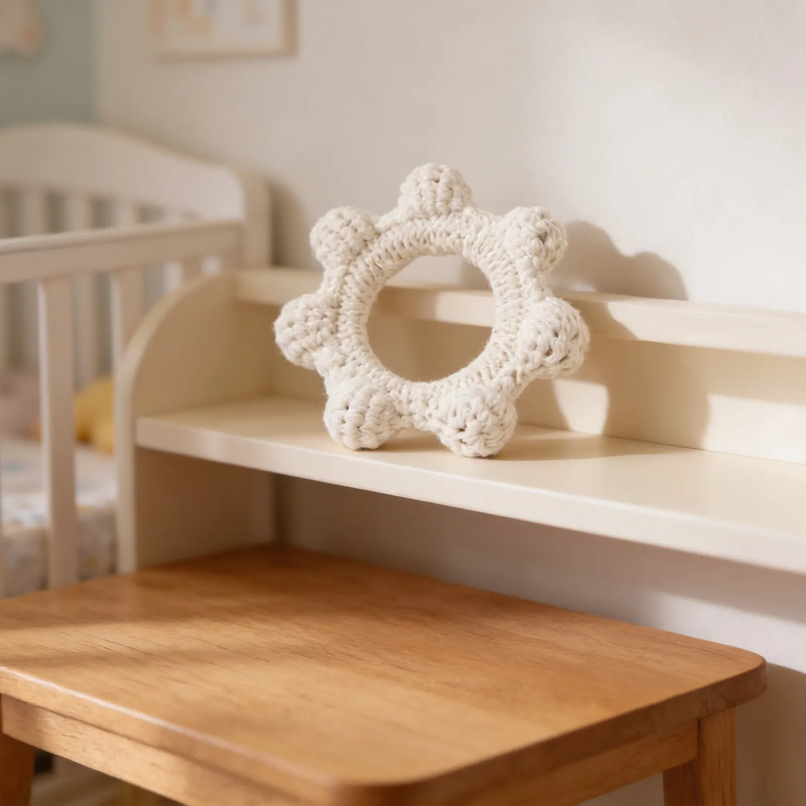 Grasping Crochet Ring: Detail view