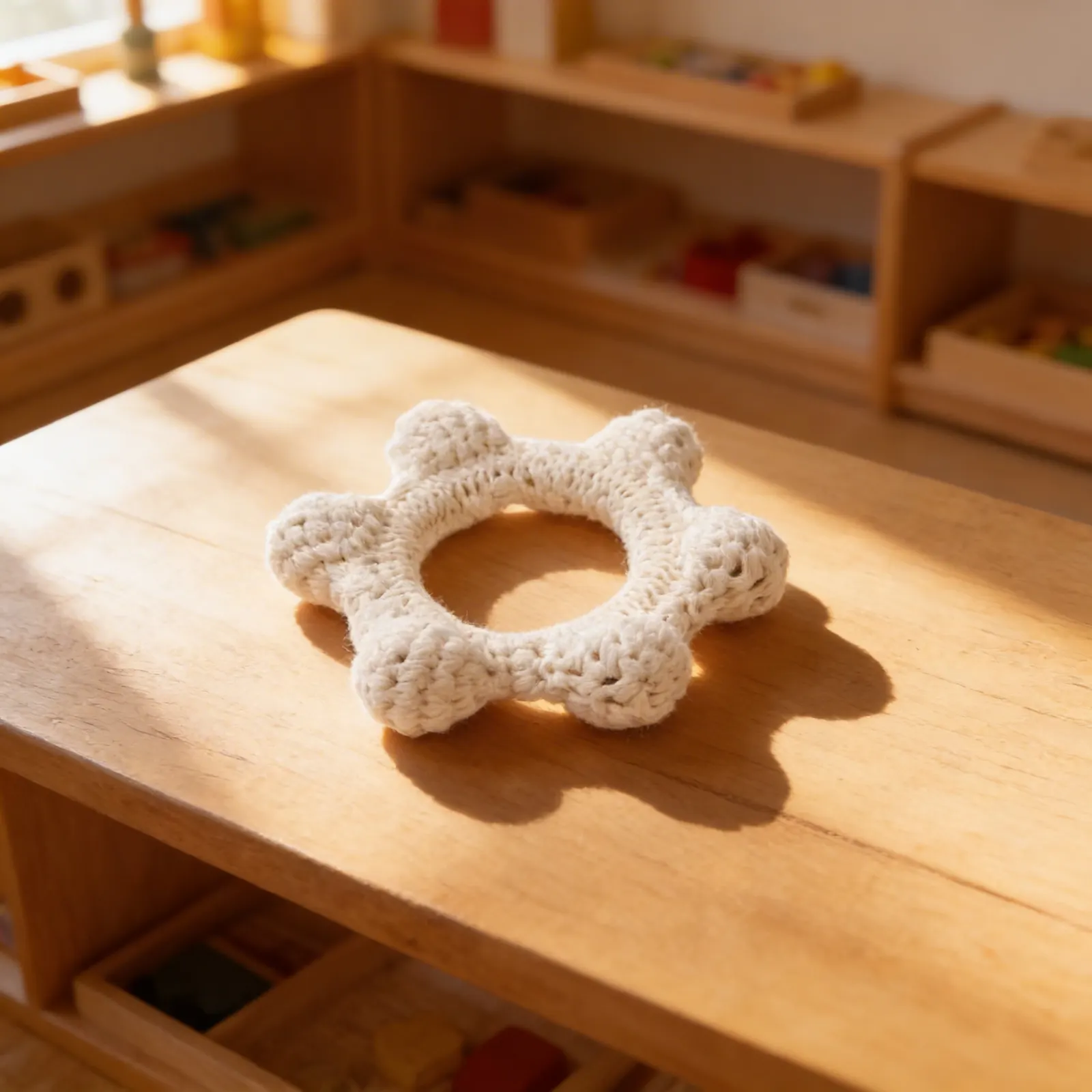 Grasping Crochet Ring: Child learning