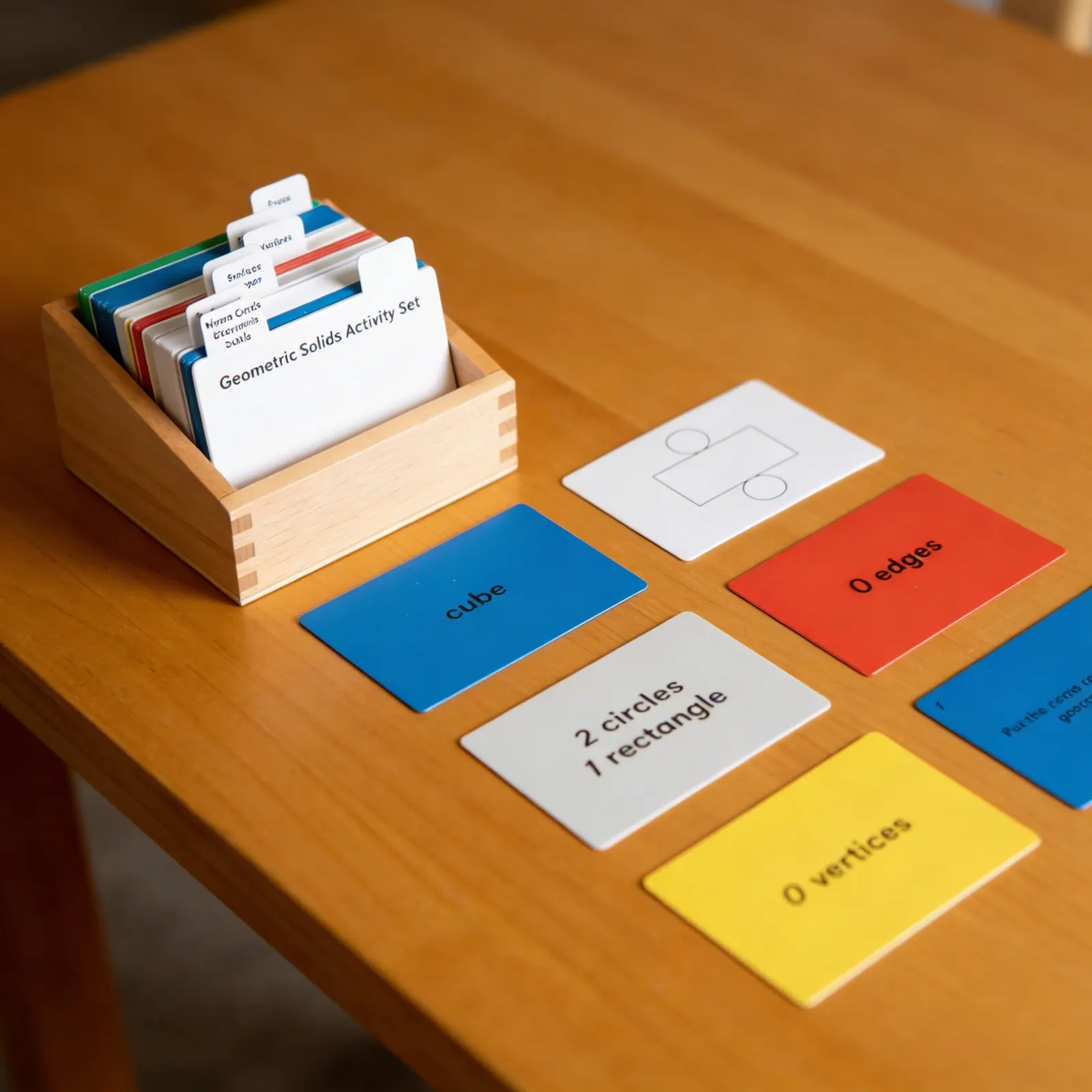 Geometric Solids Activity Set: Classification Cards for 3D Shapes: Side view