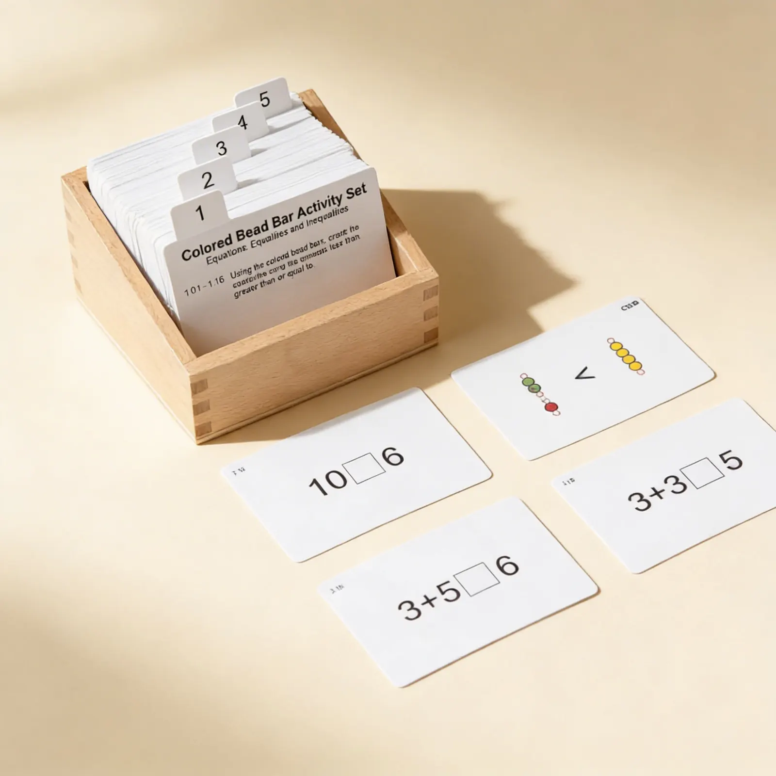 Coloured Bead Bars Activity Set: Mathematical Concept Organisation: Catalog view