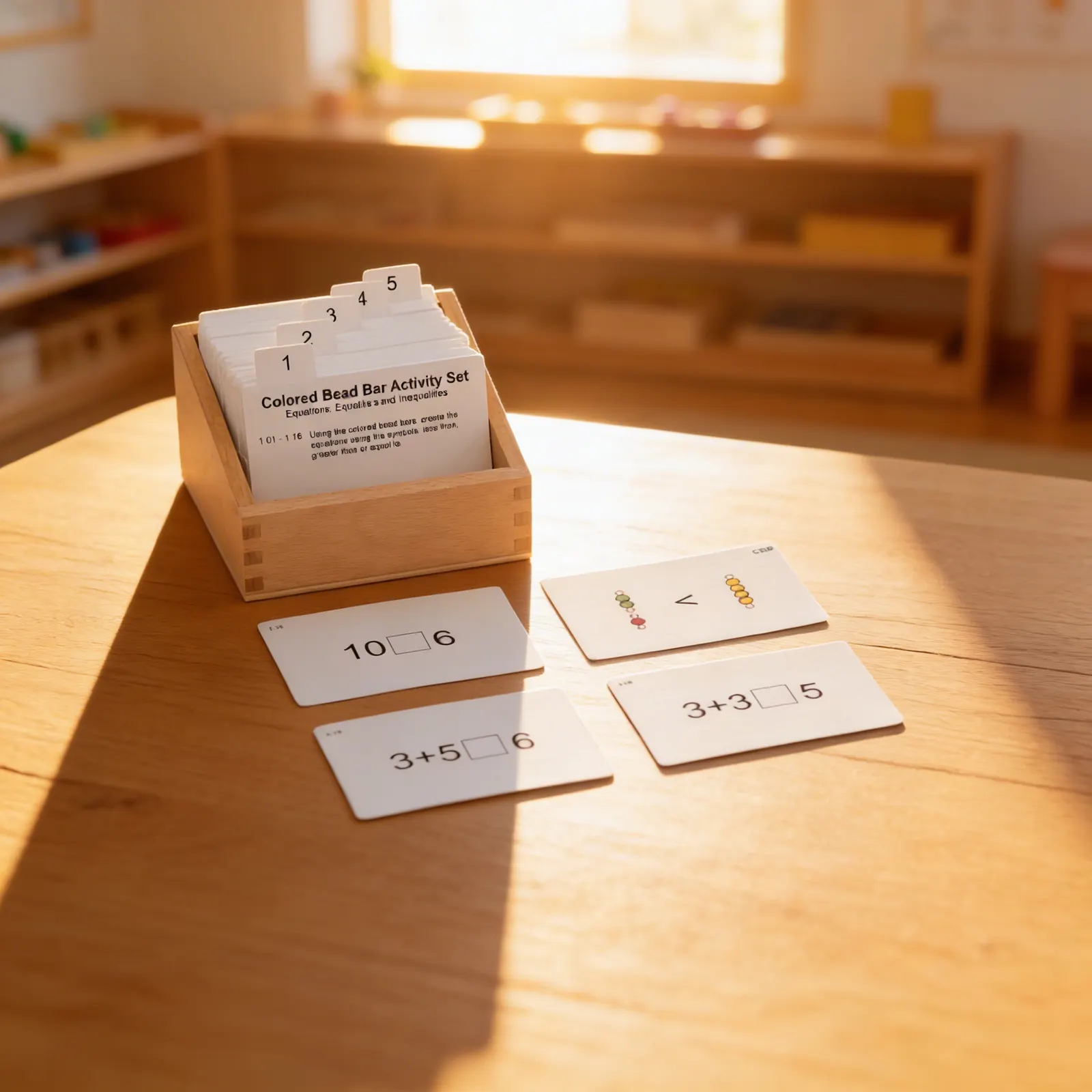Coloured Bead Bars Activity Set: Mathematical Concept Organisation: Child learning