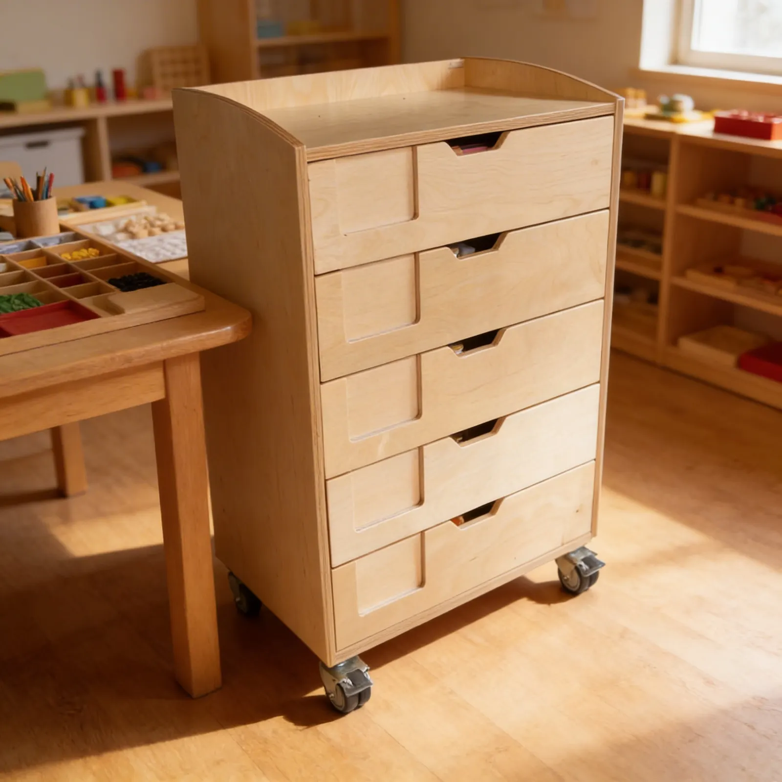 Exploring English Cabinet: Upper Elementary Language Storage: Detail view