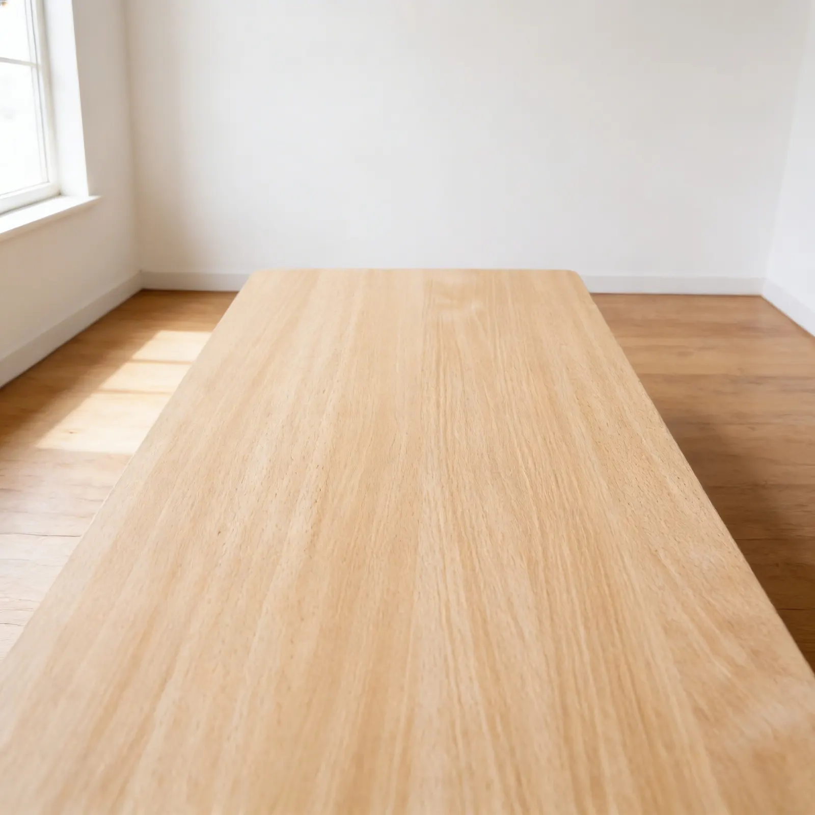 Obdélníková deska stolu: Buk - 100 × 62 × 2 cm: Boční pohled