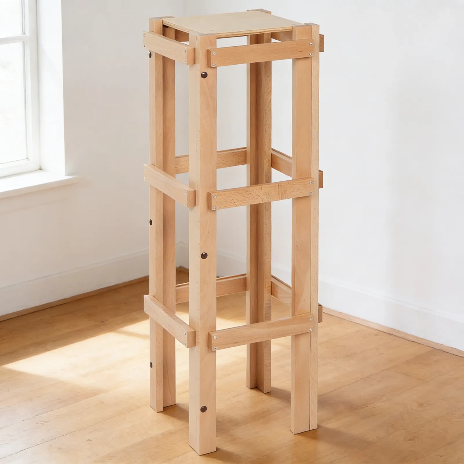 Dressing Frames Stand: Professional Storage for Life Skills Practice: Side view