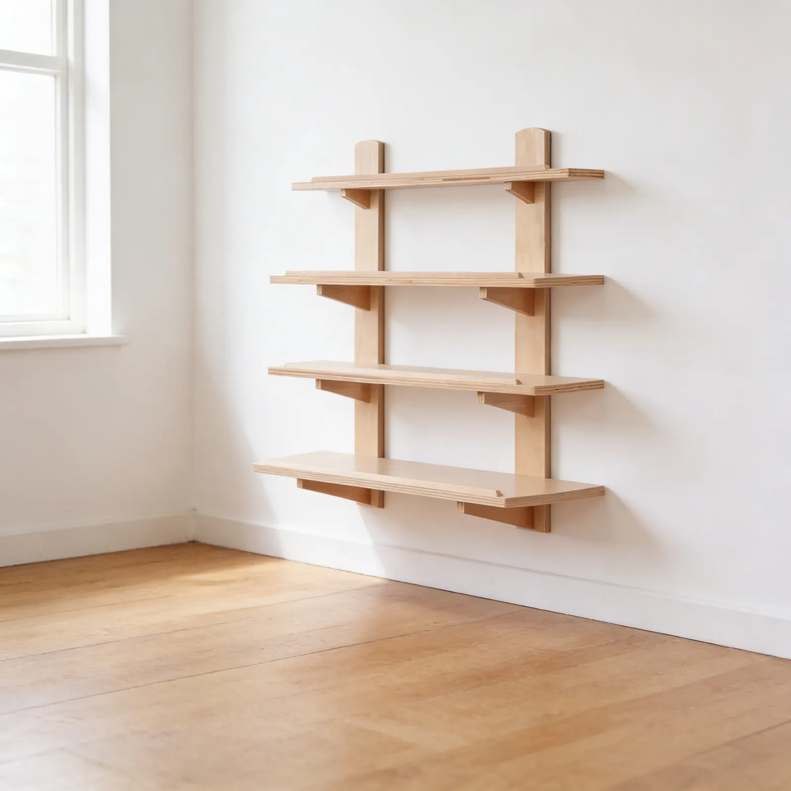Metal Insets Frame: Floor & Wall Display for Geometric Drawing: Side view