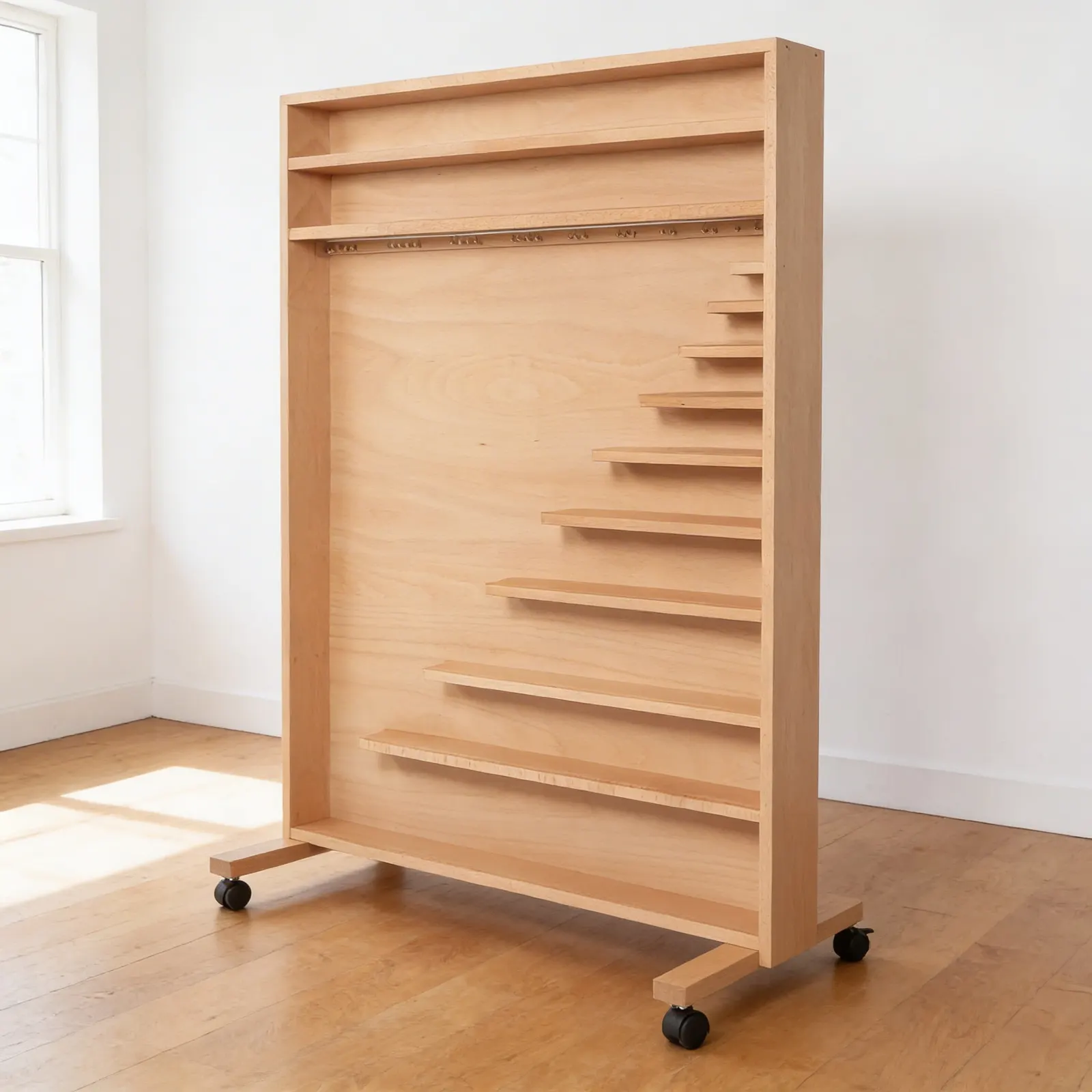 Bead Material Cabinet: Professional Storage for Golden Beads: Side view
