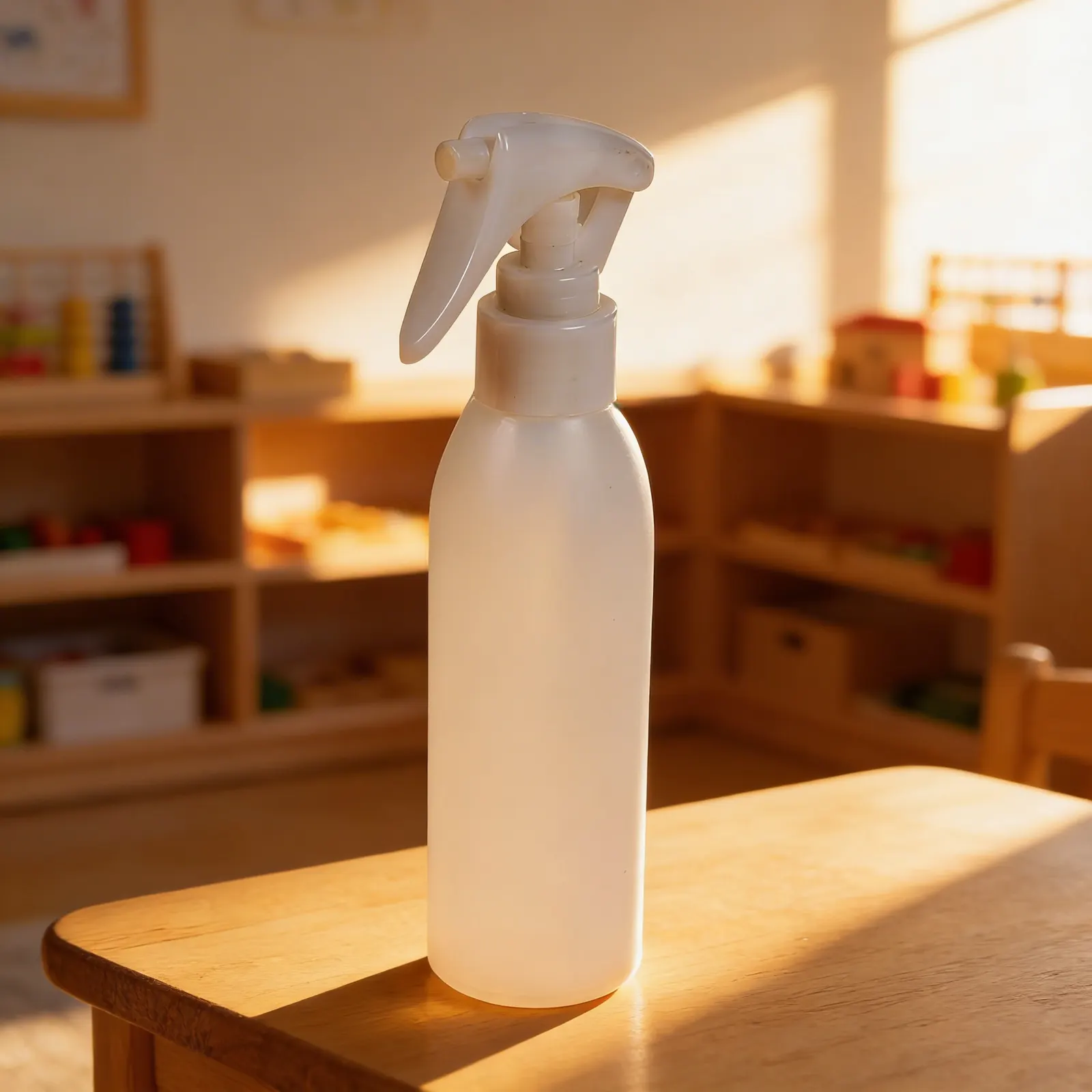 Child-Sized Spray Bottle: Window Cleaning Practical Life Activity: Child learning