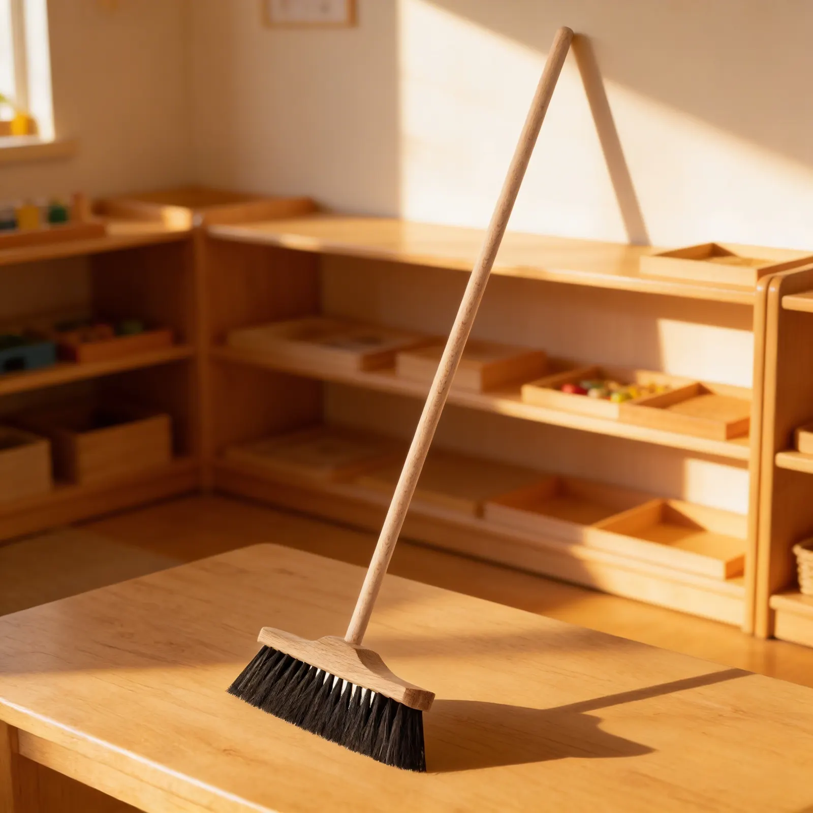 Vnitřní koště: měkké hnědé (49 cm): Při použití