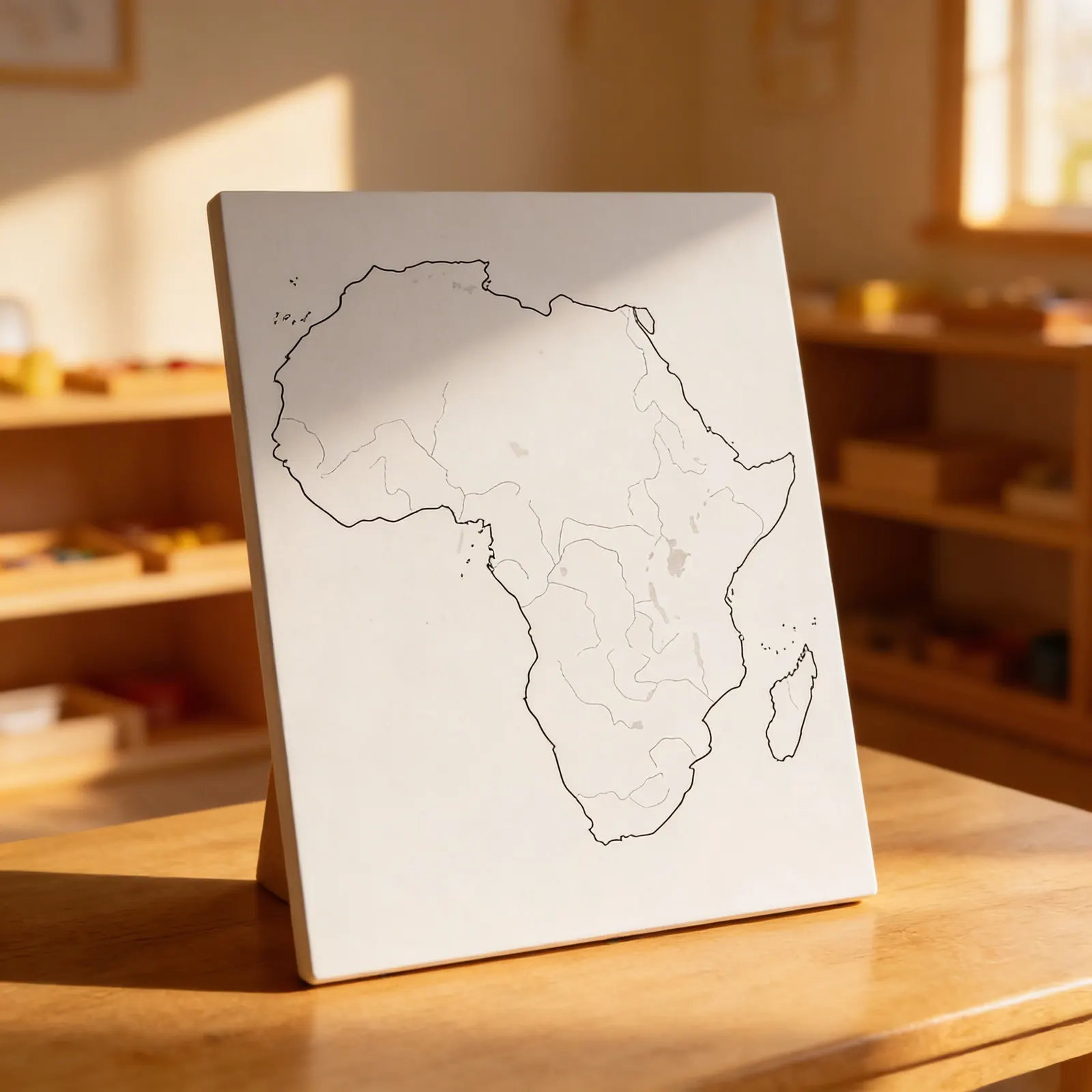Afrika: Vodní toky (50): Dítě při učení
