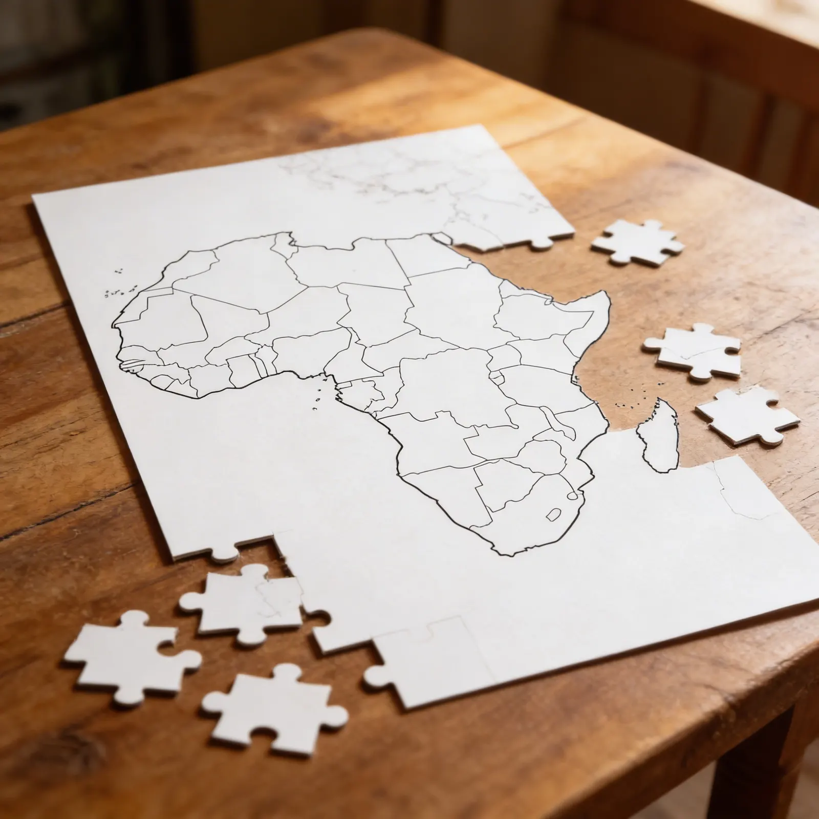 Afrika: Politická mapa (50): Detailní pohled