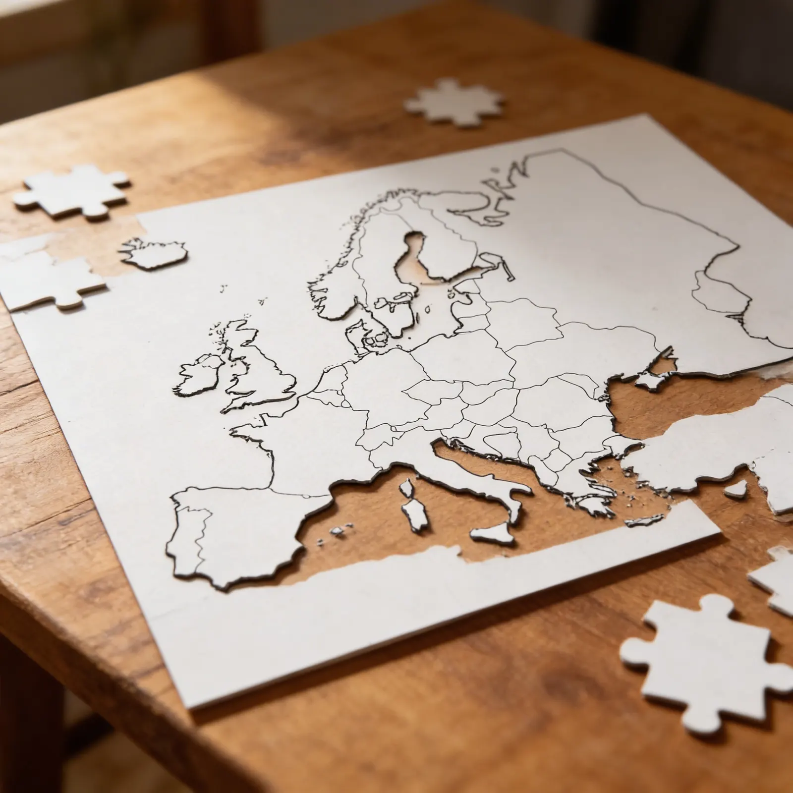 Evropa: Politická mapa (50): Detailní pohled
