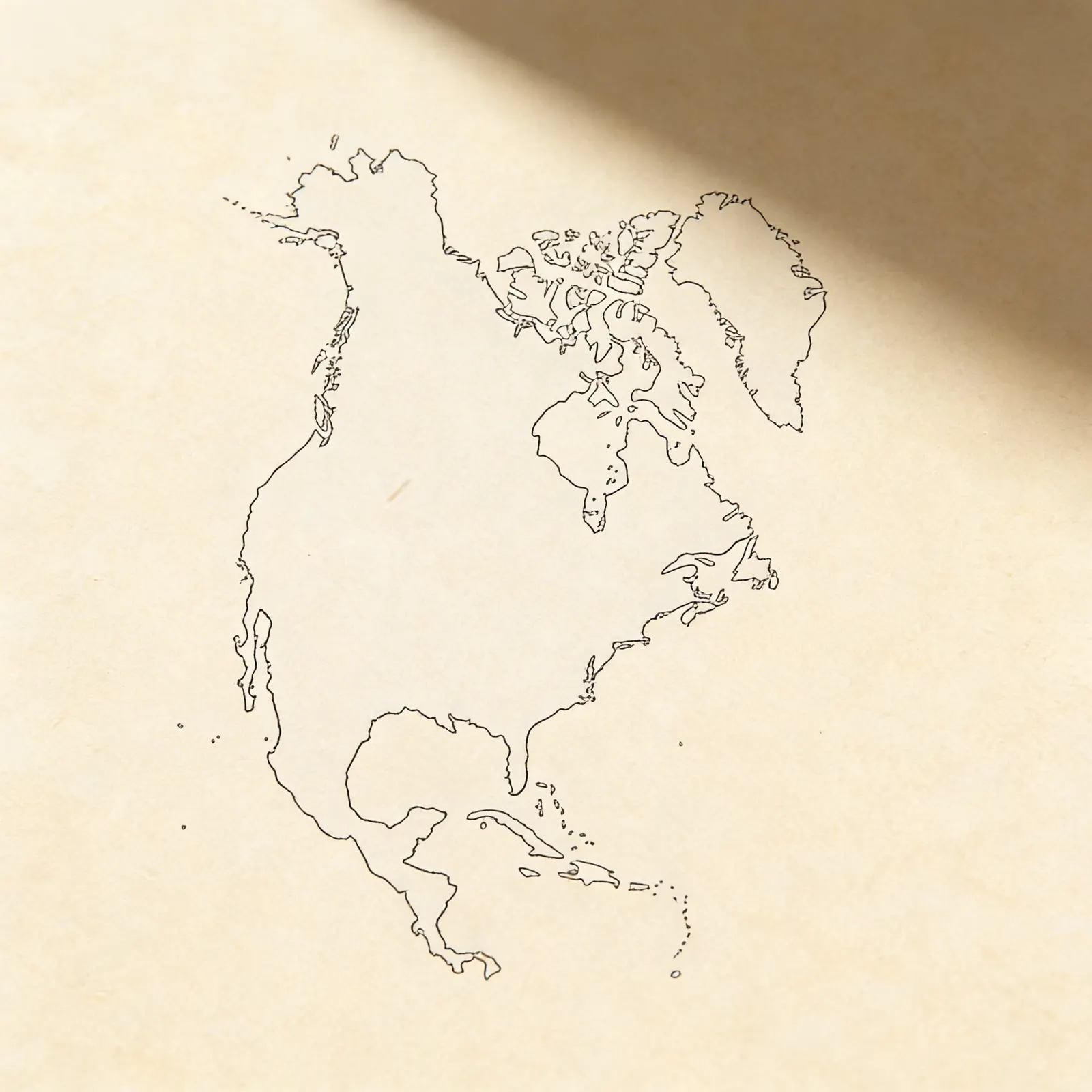 Severná Amerika: Obrys (50): Bočný pohľad
