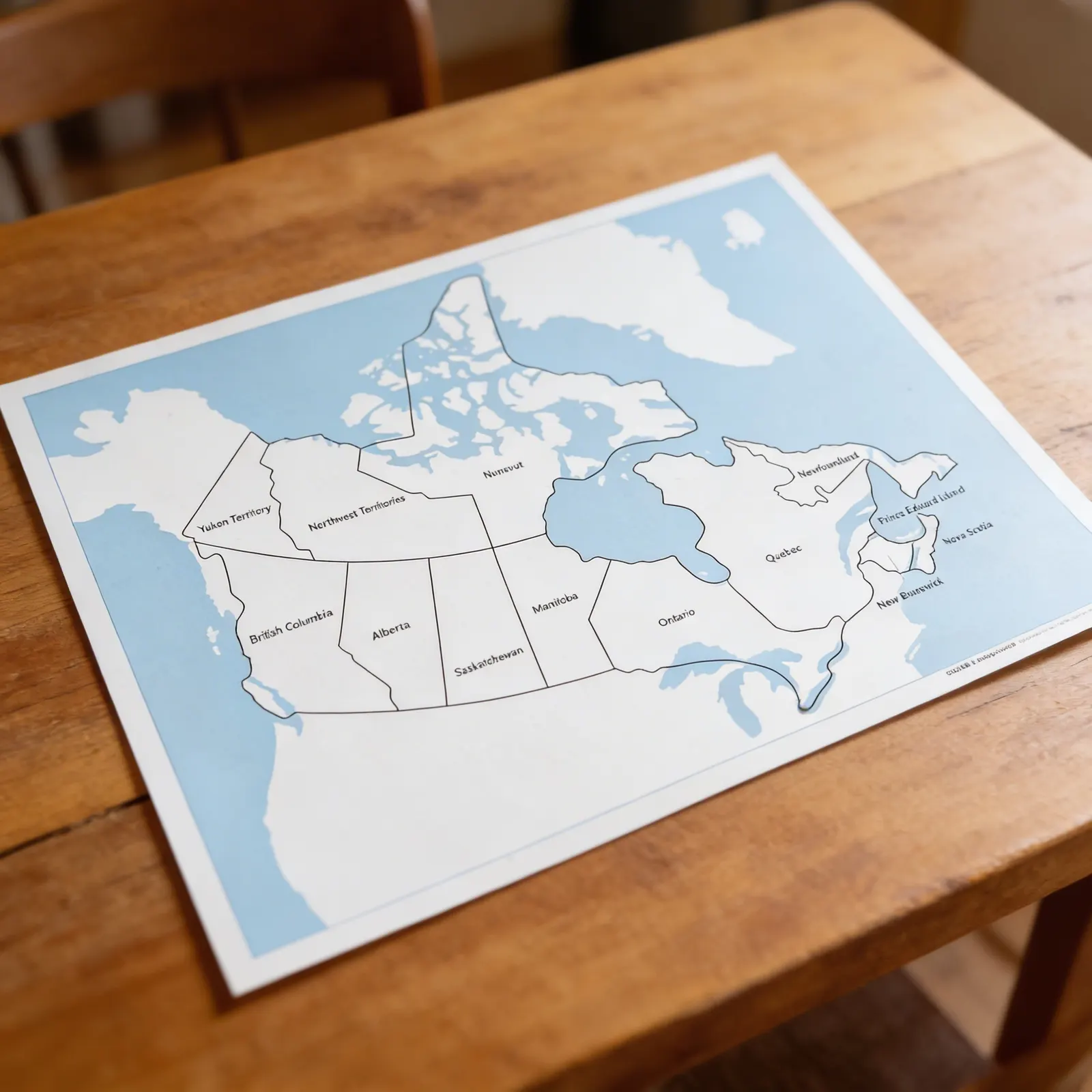 Kontrolná mapa Kanady: s popismi: Detailný pohľad
