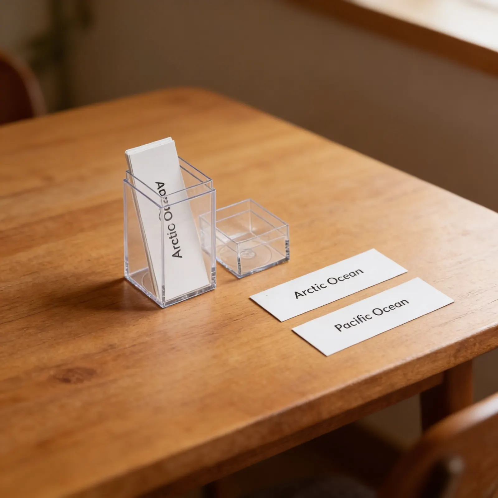 Oceány: Popisky: Príslušenstvo k puzzle mapám: Detailný pohľad