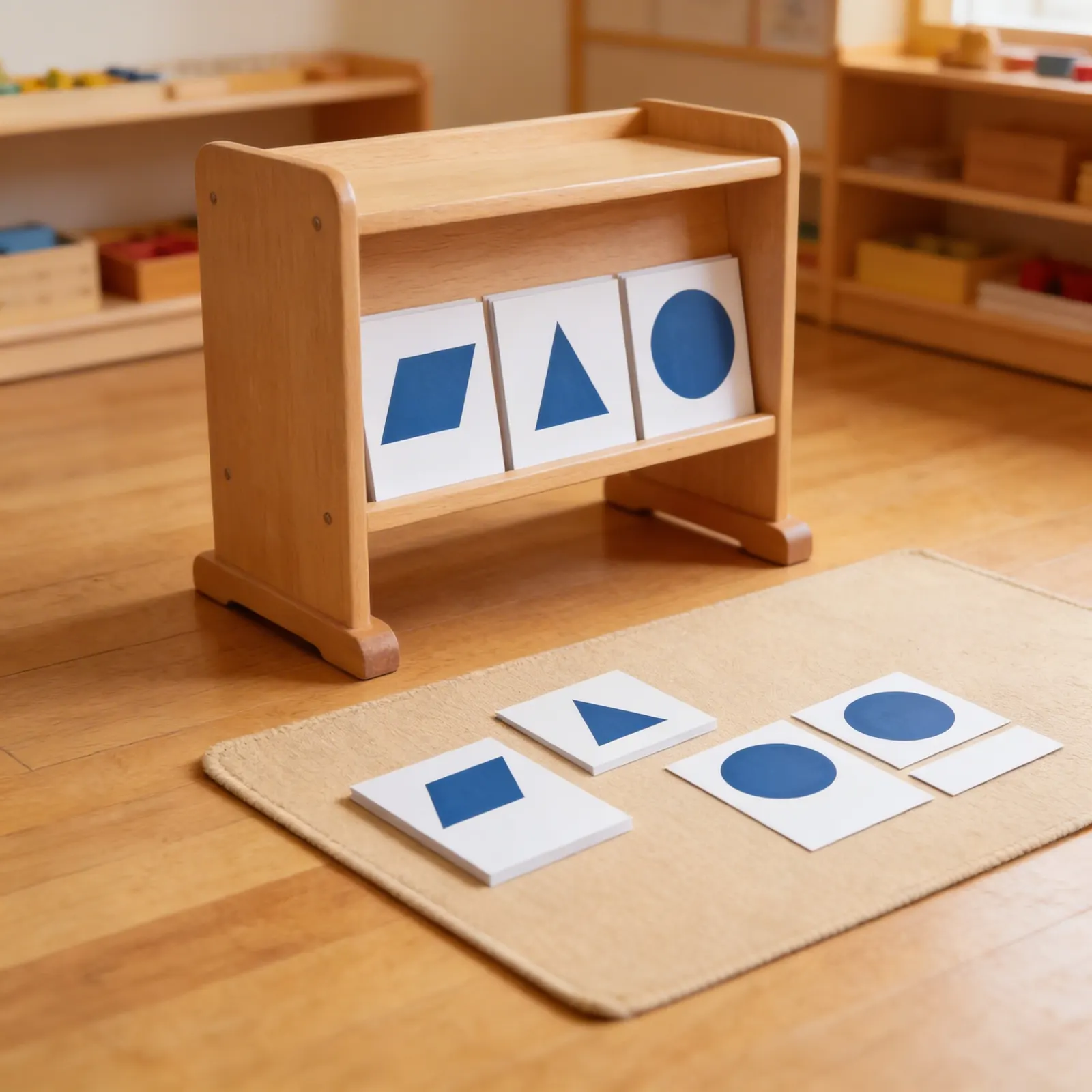 Geometric Cabinet Cards: Shape Nomenclature Three-Part Cards: Side view
