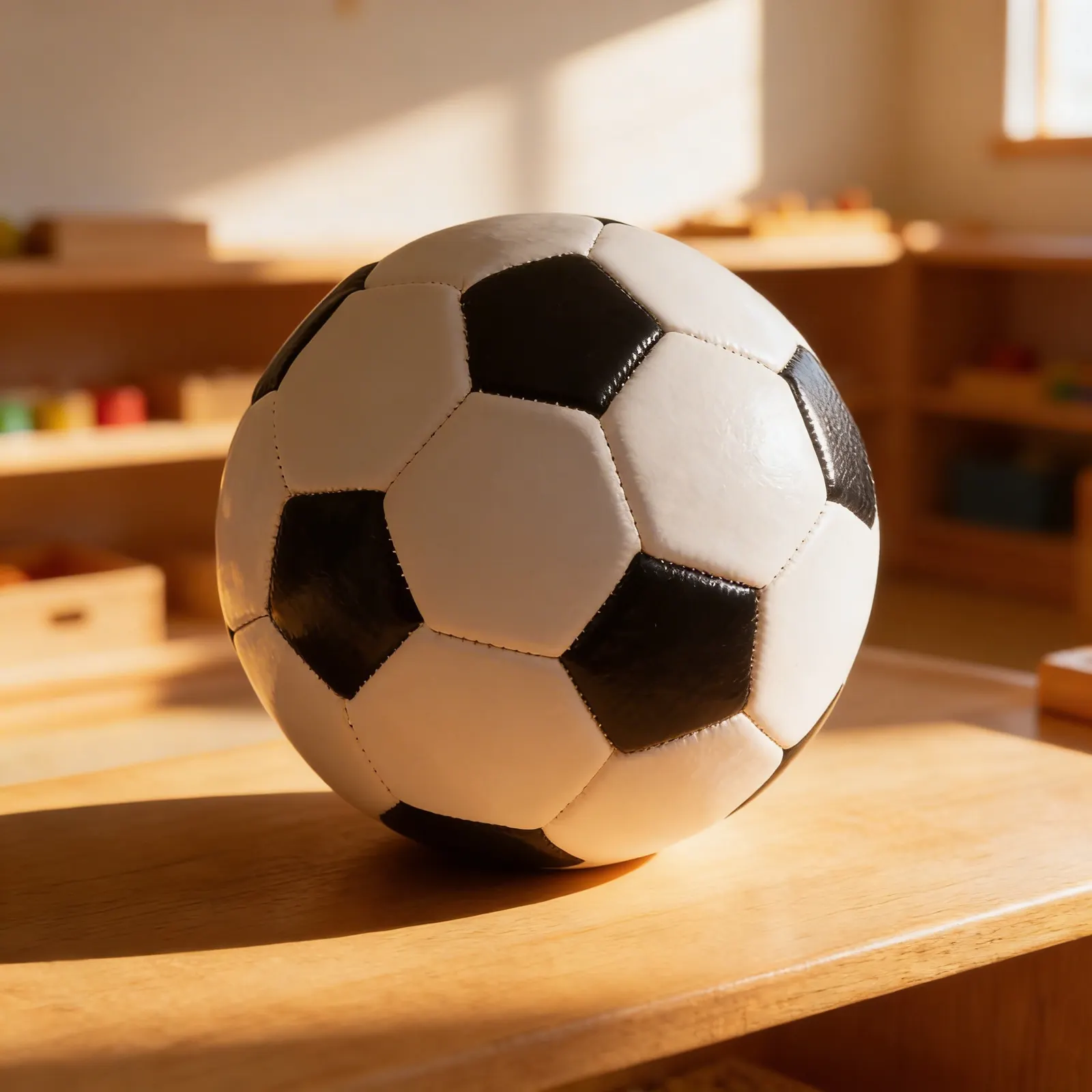 Montessori futbalová lopta: veľkosť 1 (10): Dieťa pri učení