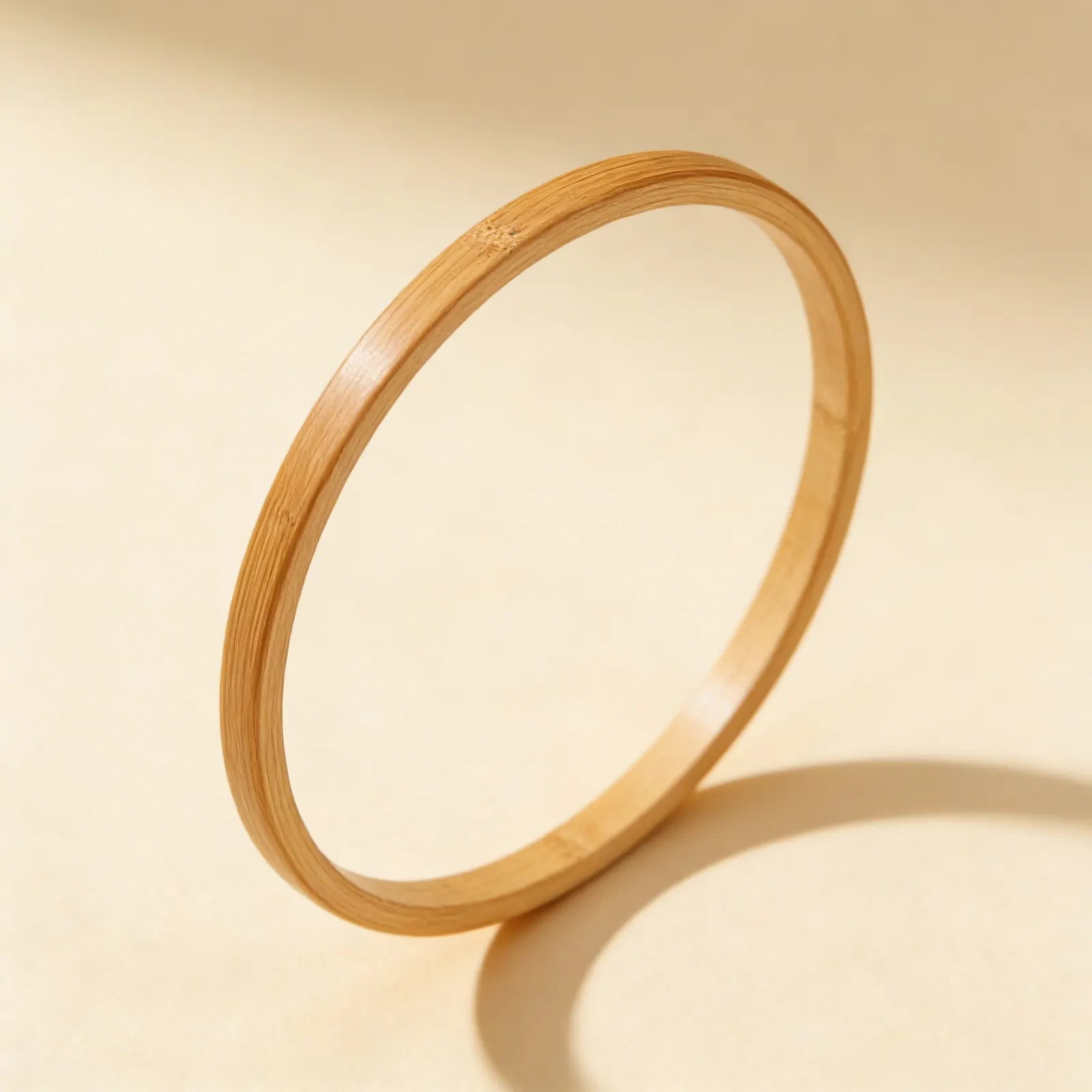 Hula Hoop: přírodní dřevo (30 cm): Boční pohled
