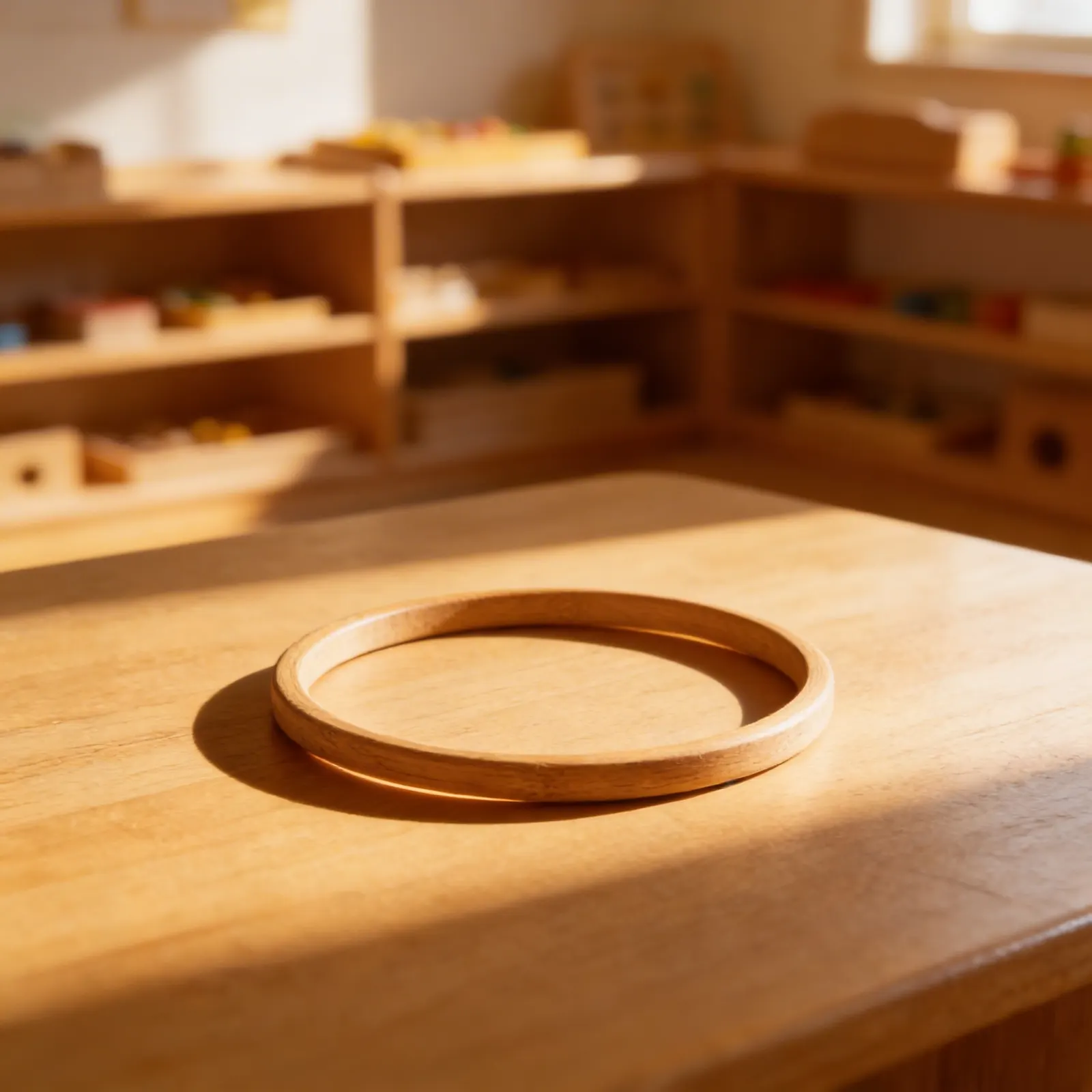 Hula Hoop: přírodní dřevo (30 cm): Dítě při učení