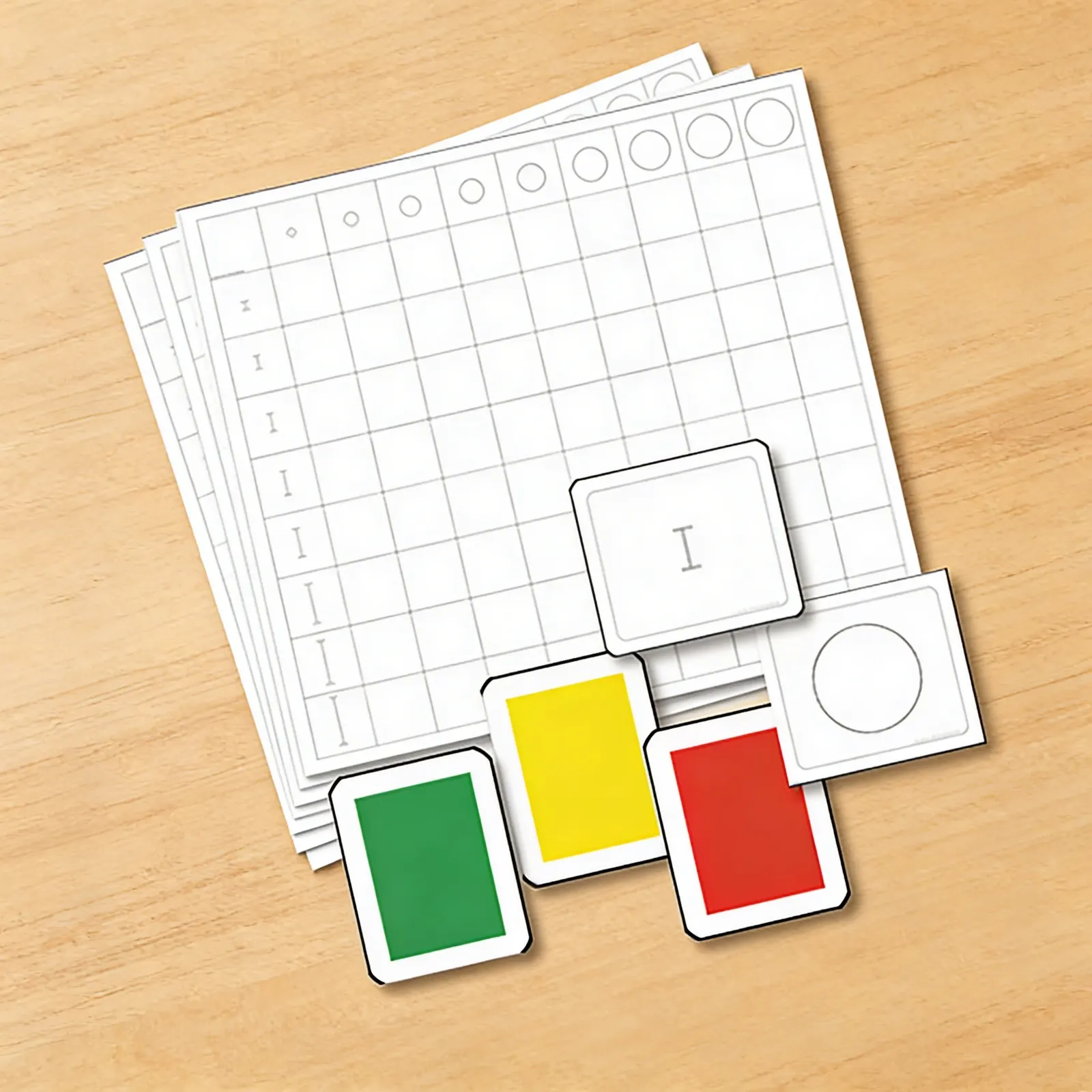 Knobless Cylinder Chart: Visual Discrimination Control Cards: Catalog view