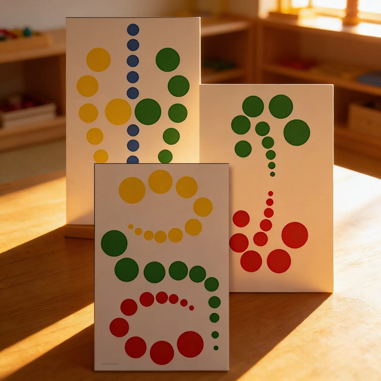Knobless Cylinder Pattern Cards: 2D Matching Extensions: Child learning