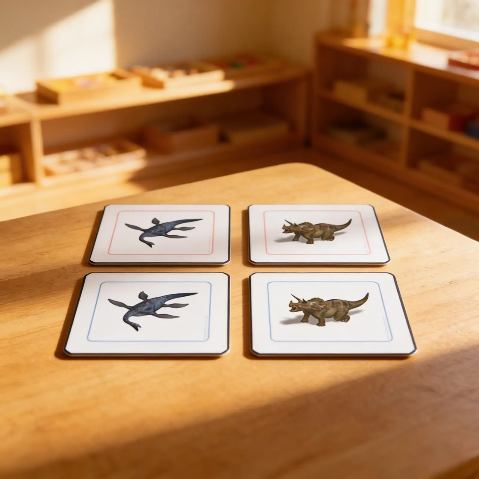 Přiřazovací karty dinosaurů: Detailní pohled