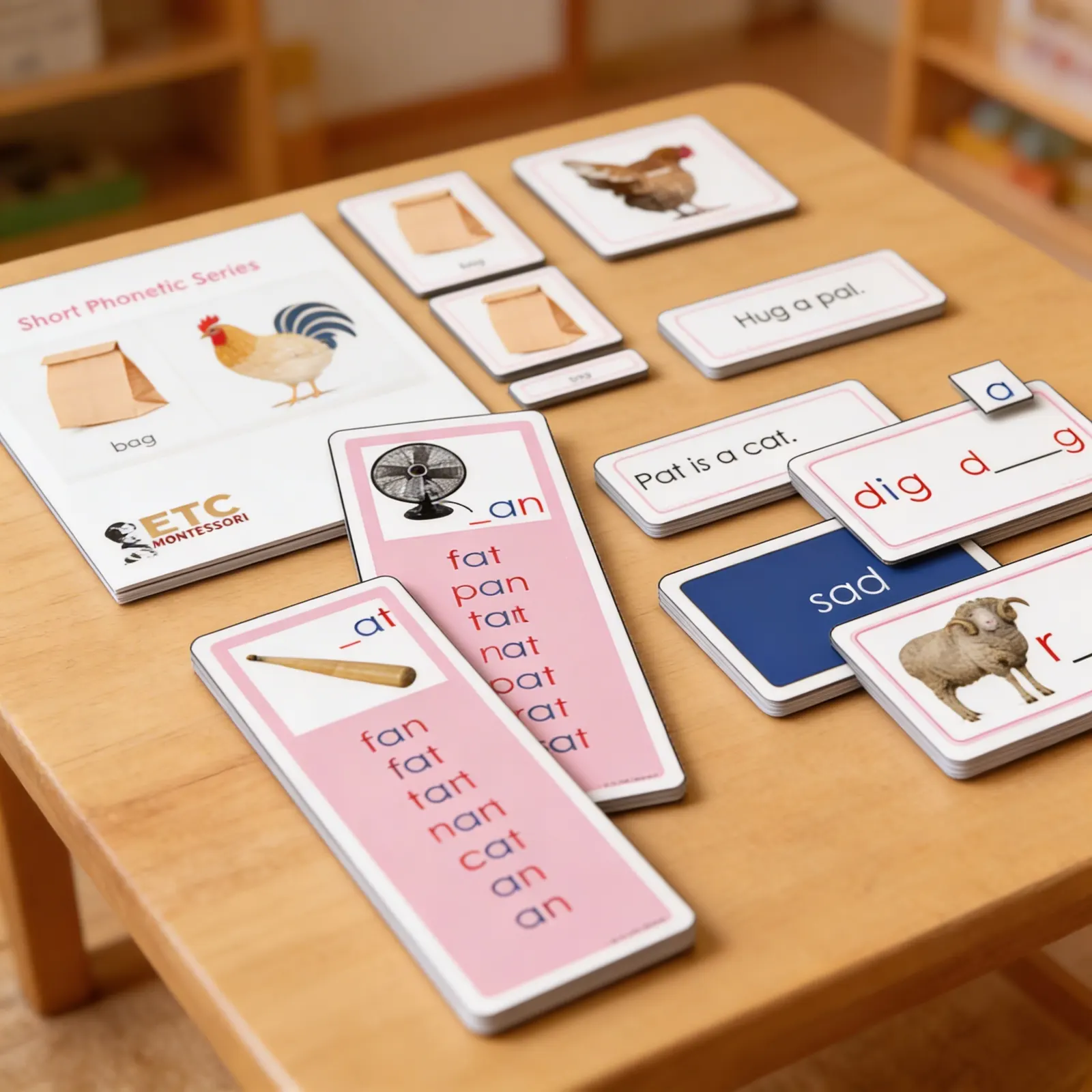 Pink Phonetic Series: First Reading with Short Words: Detail view