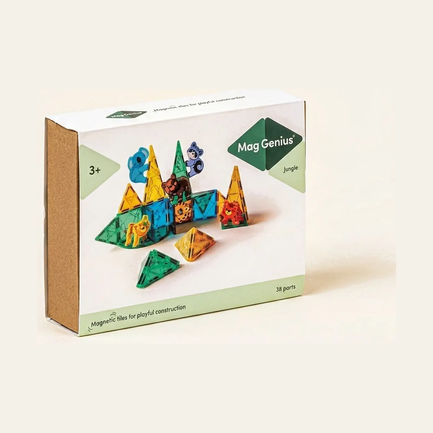 MagGenius Jungle 38-Piece Magnetic Set: Montessori material | Faborino