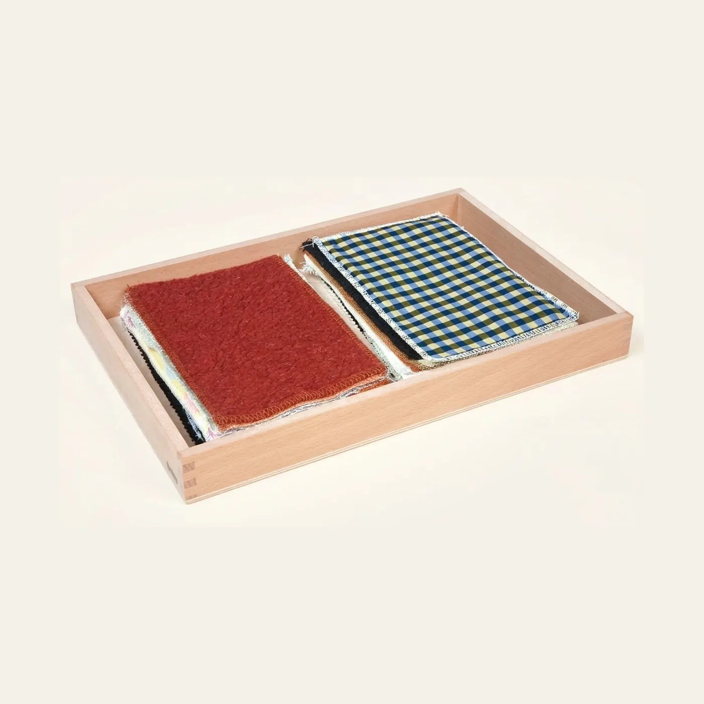 Fabric Box: Tactile Discrimination Through Paired Matching: Montessori material | Faborino