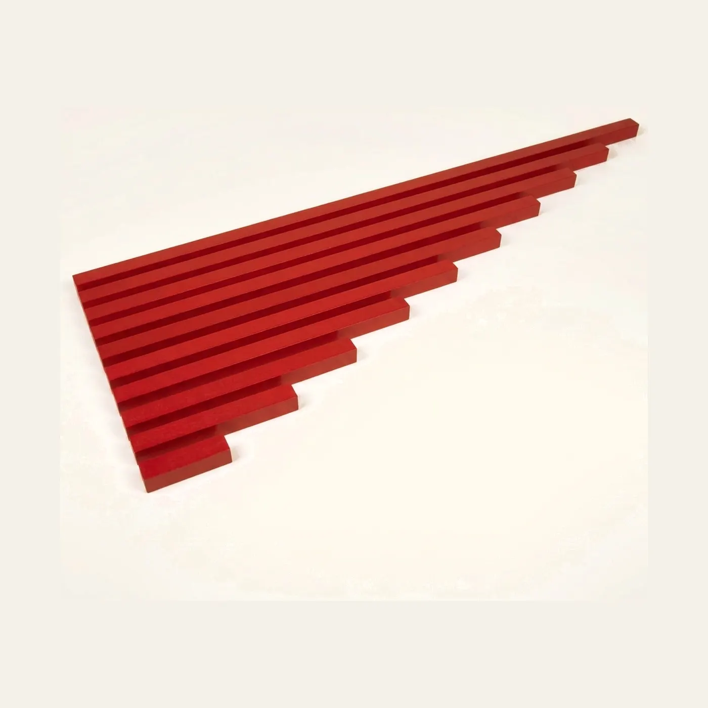 The Red Rods: Sensorial Length Material: Montessori material | Faborino