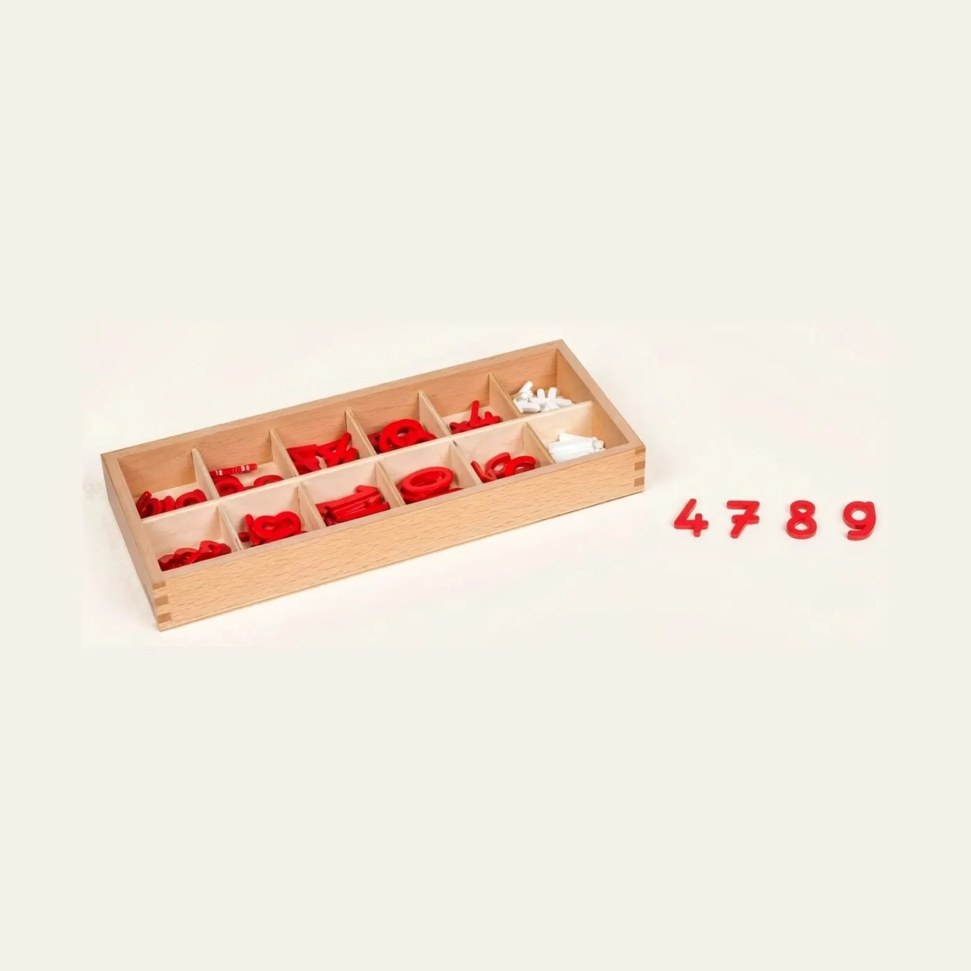 Numerals And Signs: International Version: Montessori material | Faborino