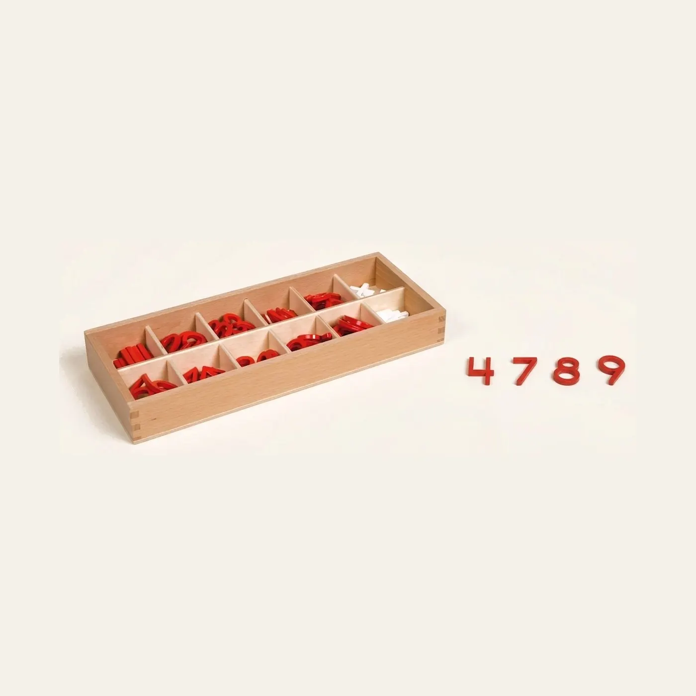 Numerals And Signs: US Version: Montessori material | Faborino