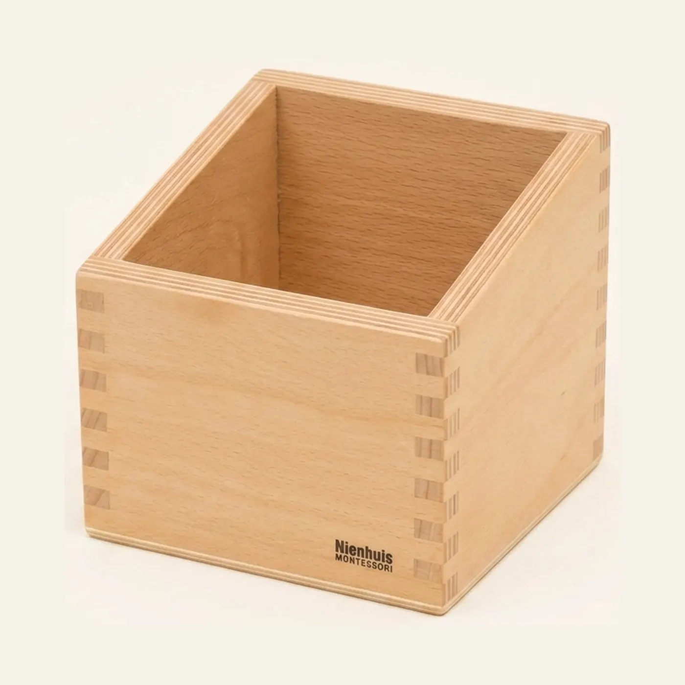 Storage Box: Wooden Container for Number Shapes: Montessori material | Faborino