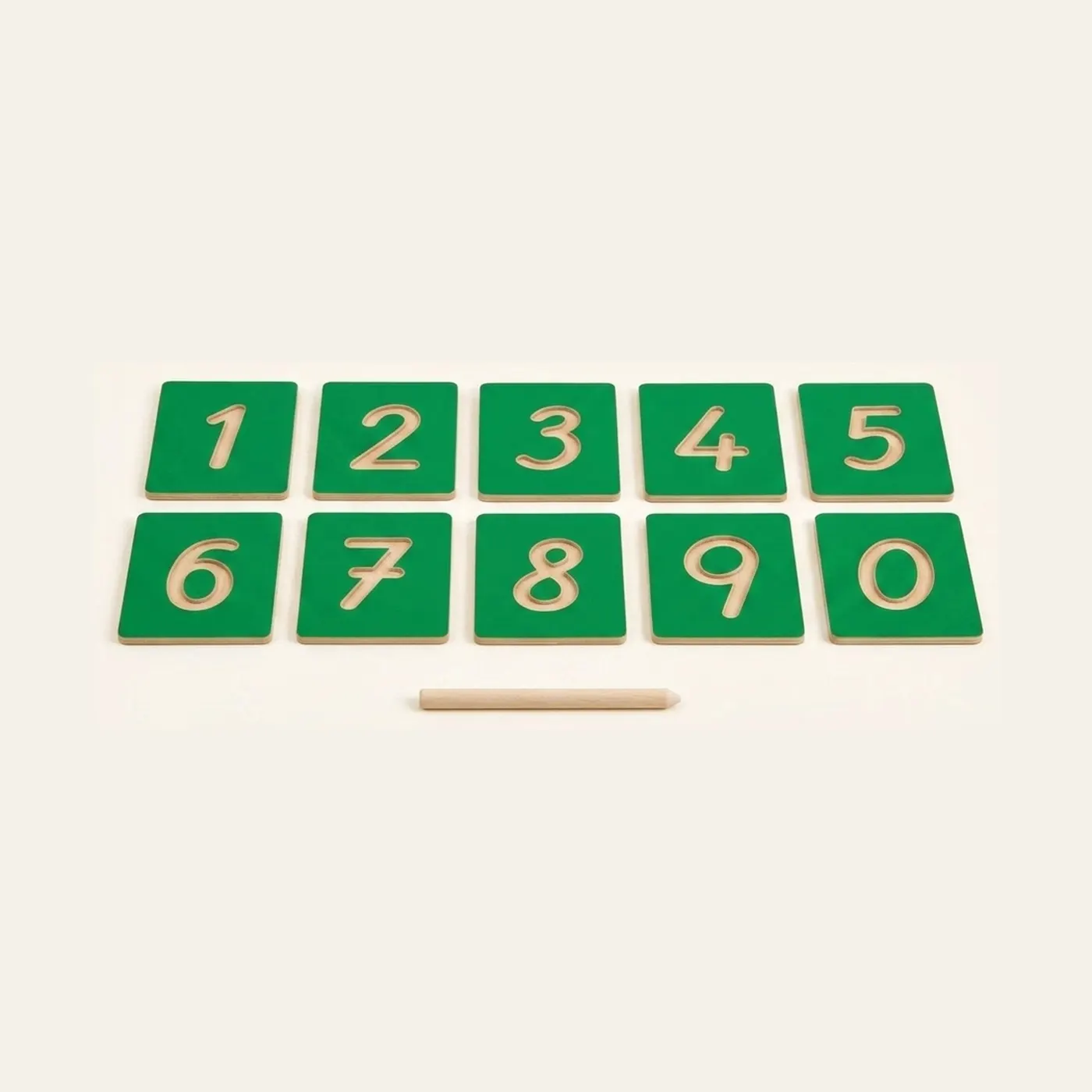 Hollow Number Shapes: International Version: Montessori material | Faborino