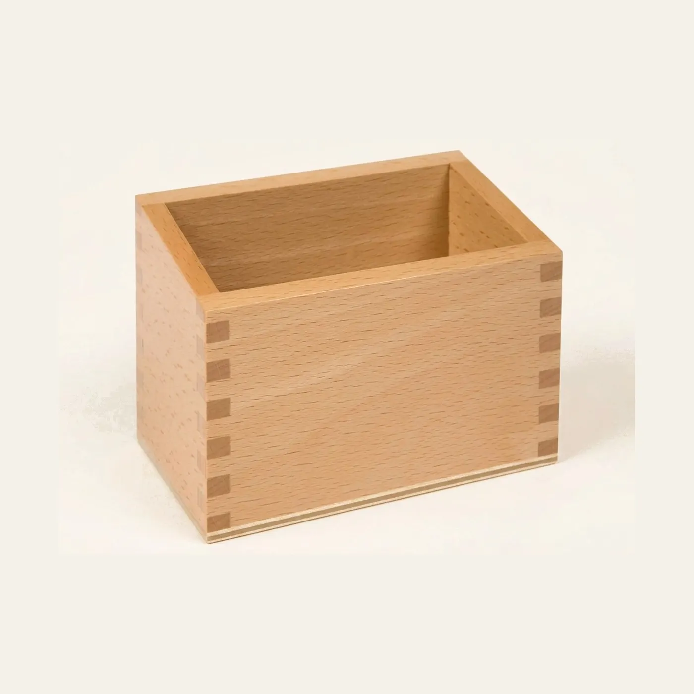 Sandpaper Numerals Box: Wooden Storage Container: Montessori material | Faborino