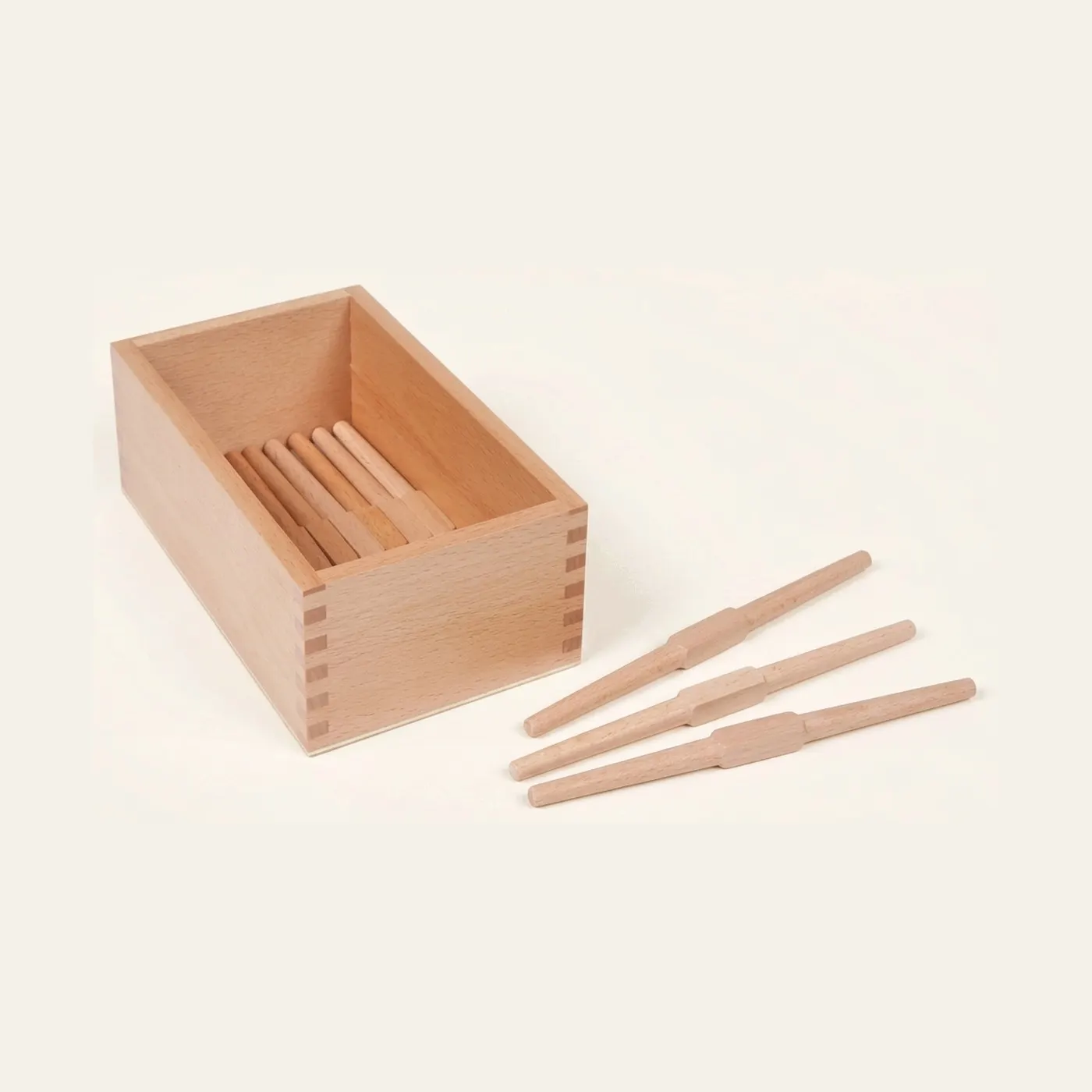 Spindles Box: Wooden Storage for Loose Counting Spindles