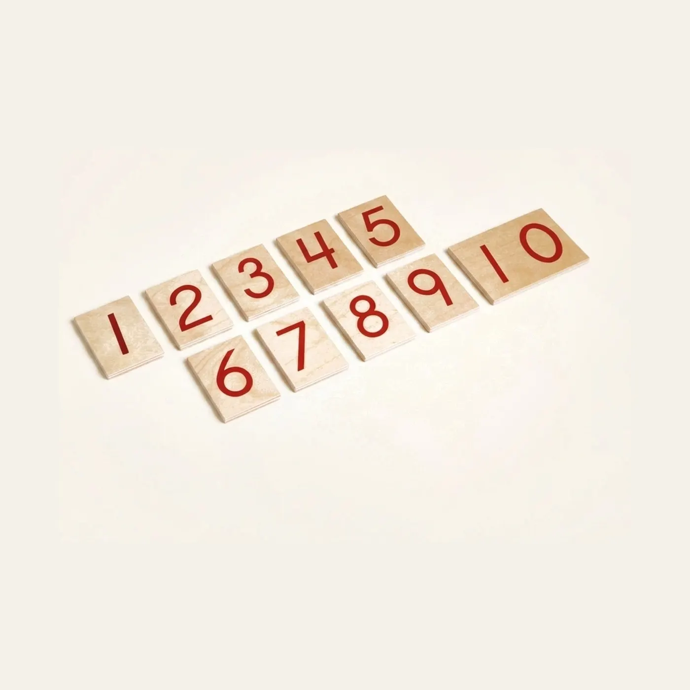Printed Numerals: US Version: Montessori material | Faborino