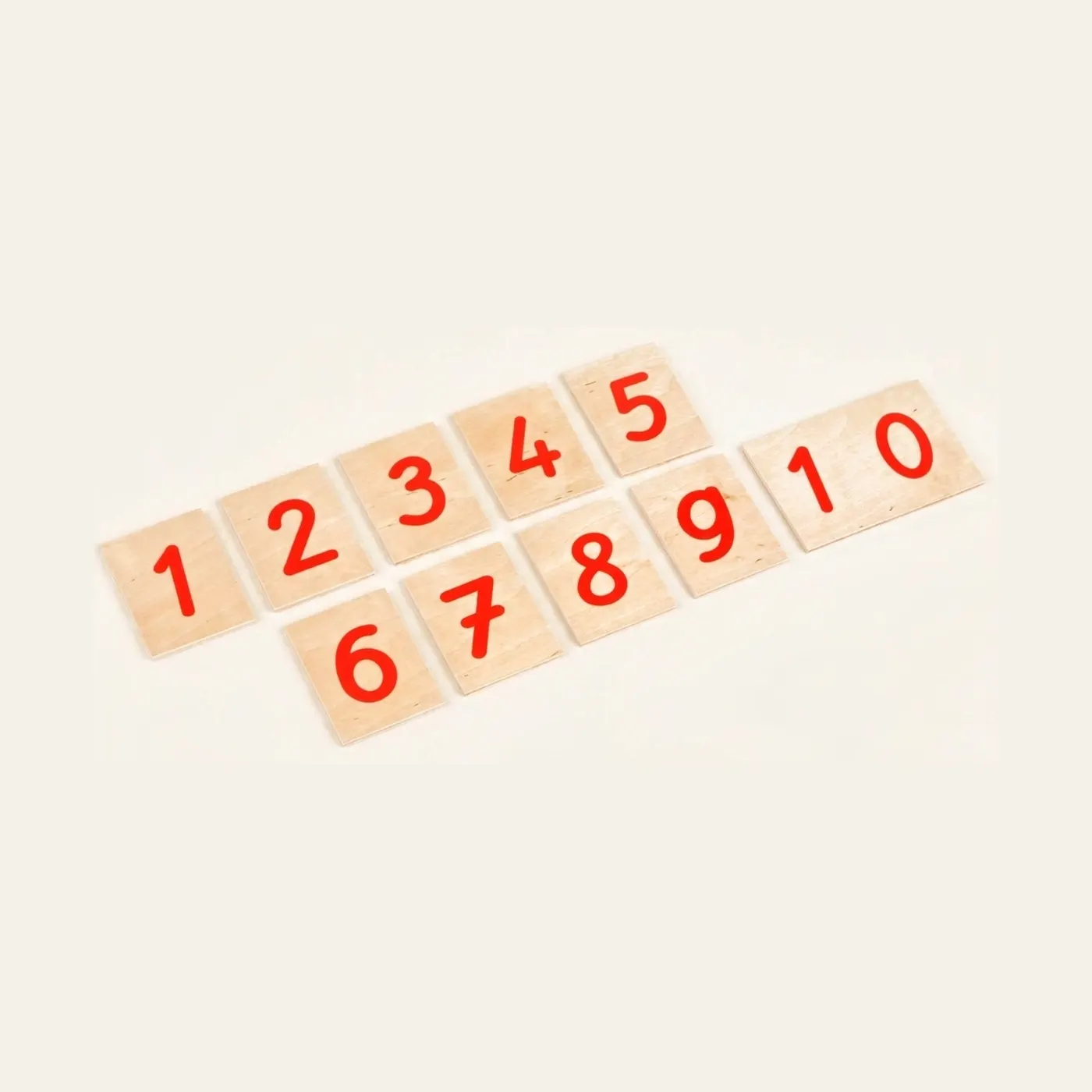 Printed Numerals: International Version (Nienhuis): Montessori material | Faborino