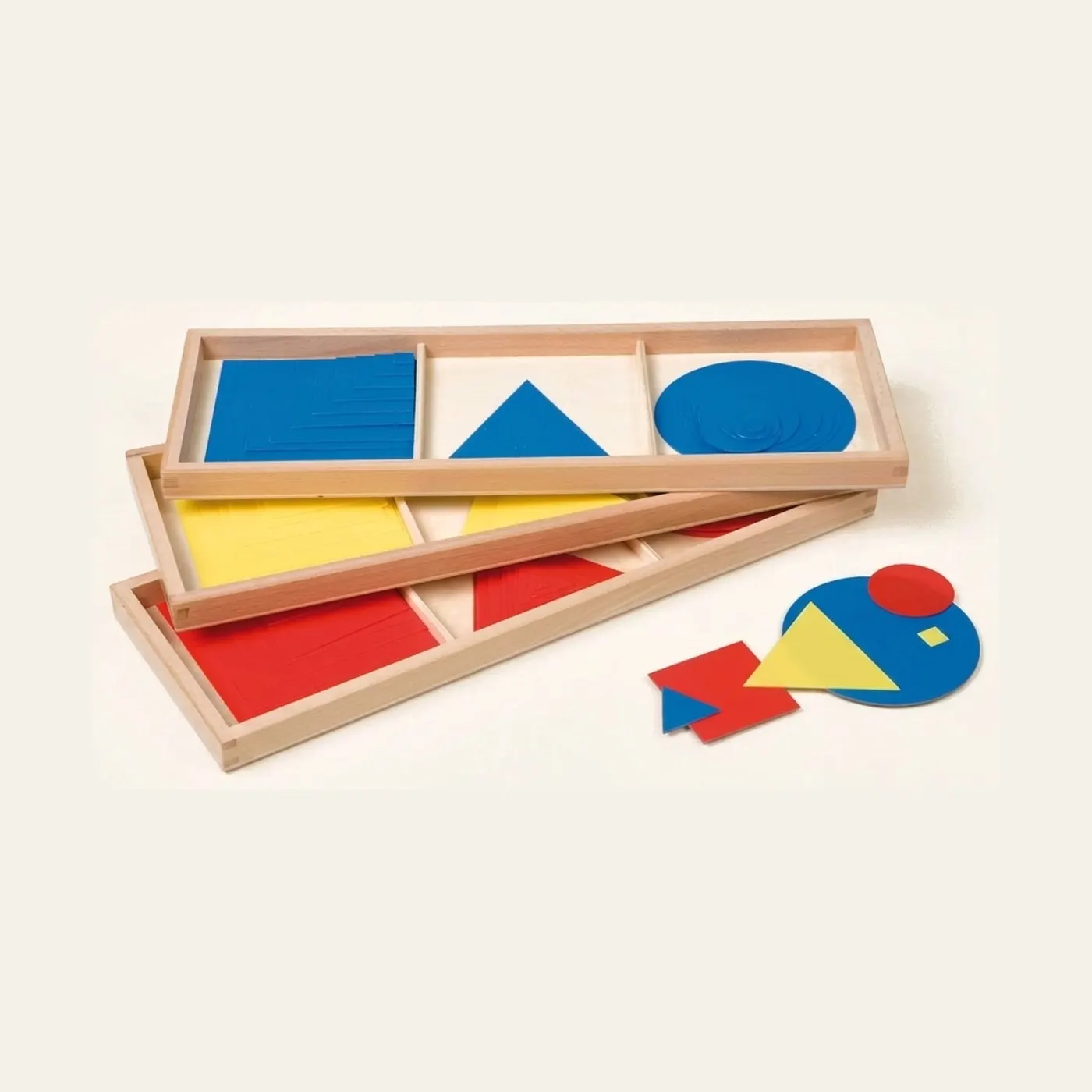 Circles, Squares & Triangles: Montessori material | Faborino