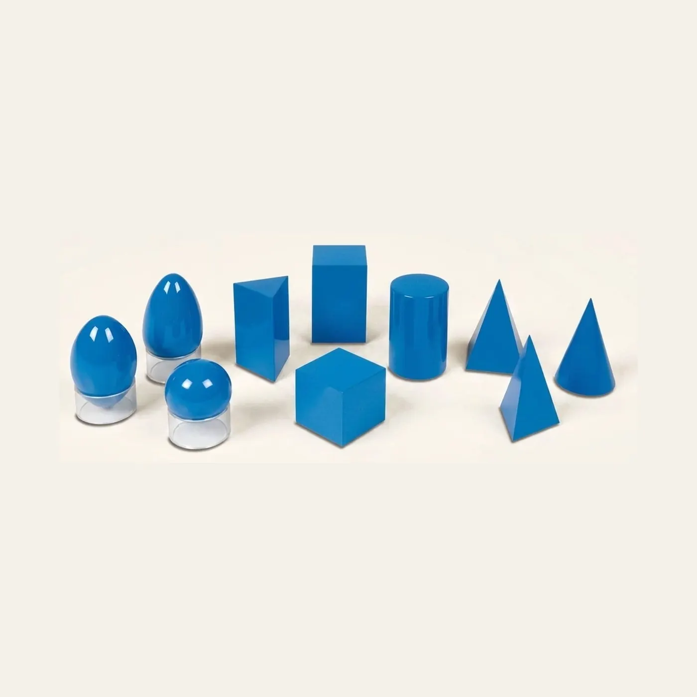 Geometric Solids: Ten 3D Forms for Tactile Shape Exploration: Montessori material | Faborino