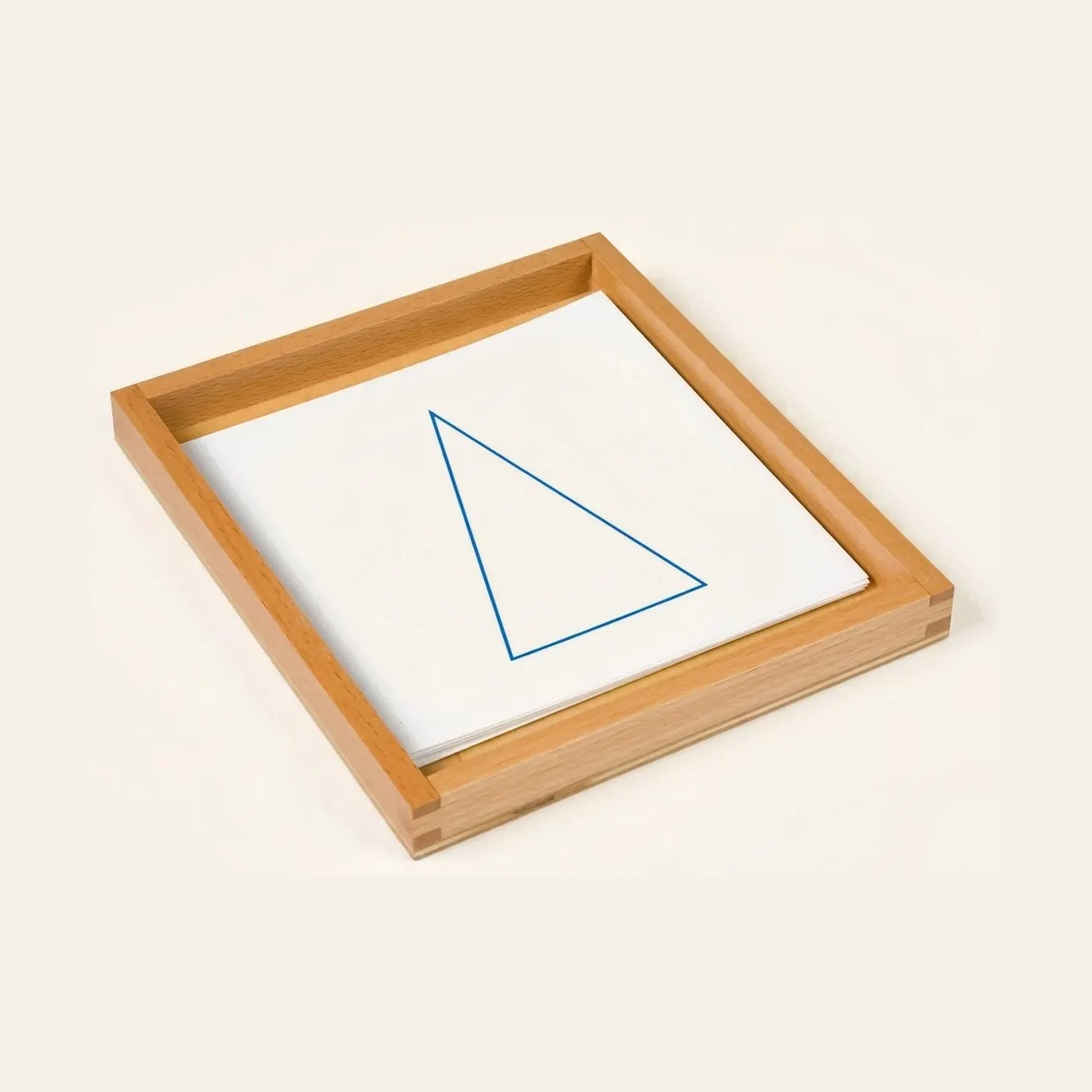 Geometric Cards: Basic Shape Recognition with Blue Triangle