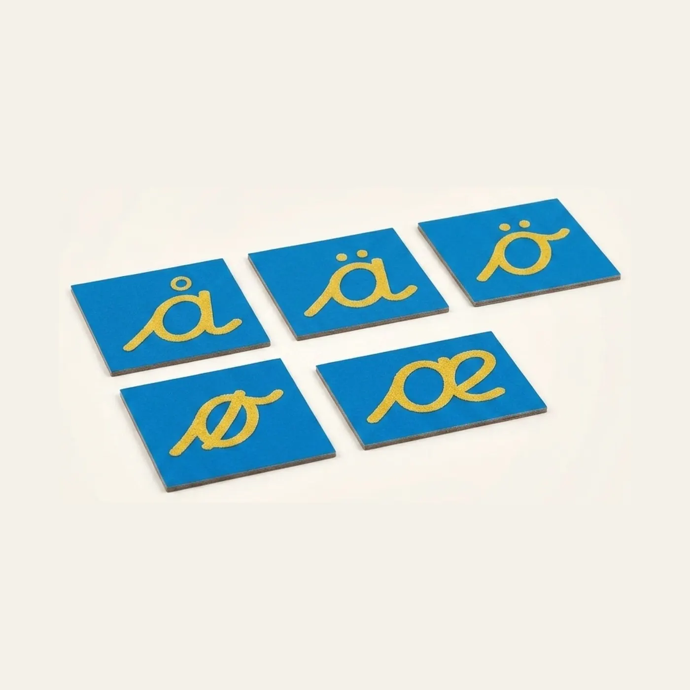 Sandpaper Letters: Nordic Cursive - Supplement Set: Montessori material | Faborino