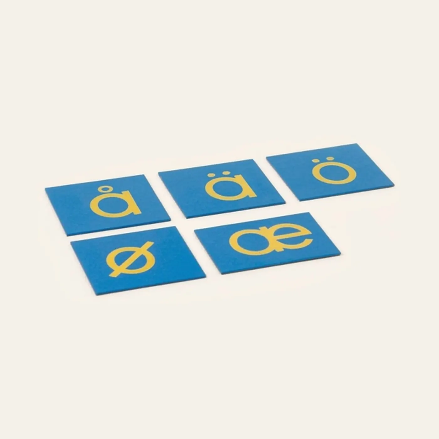 Sandpaper Letters: Nordic Print - Supplement Set: Montessori material | Faborino