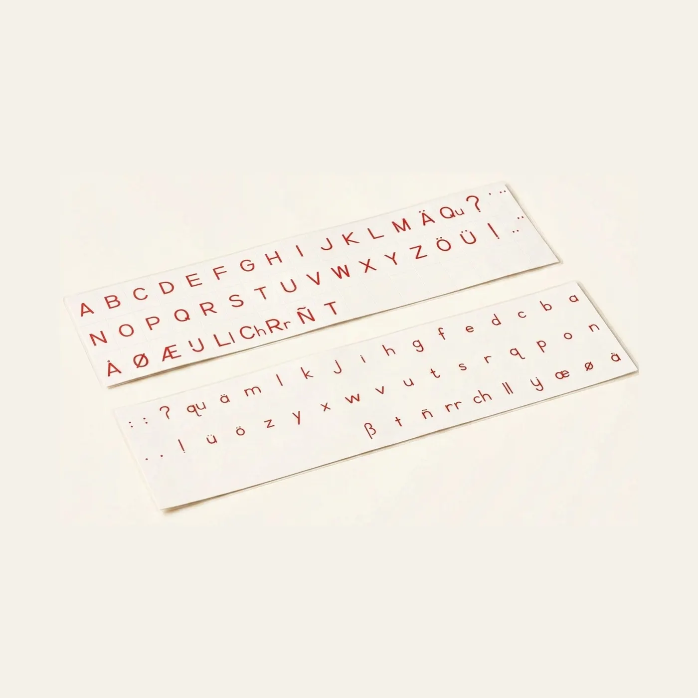 Printed Alphabet: International Print - Red