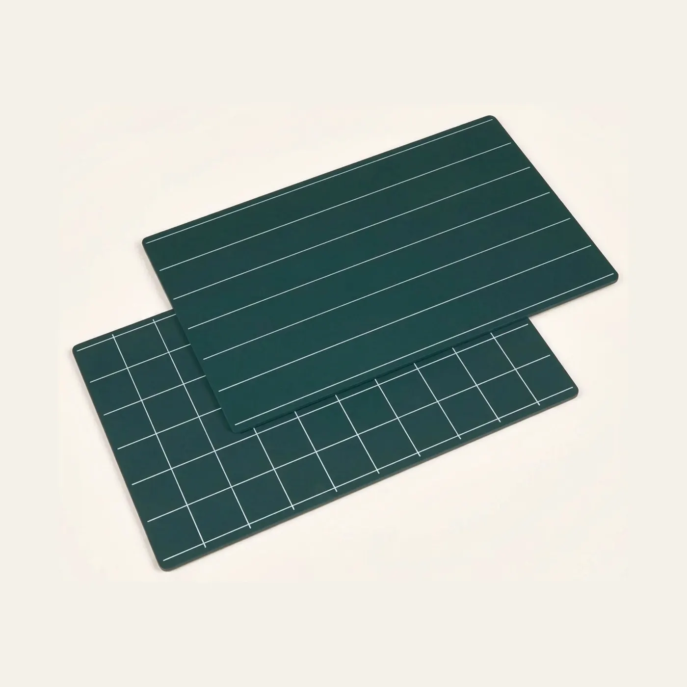 Greenboards With Lines And Squares: Set Of 2 (Nienhuis): Montessori material | Faborino