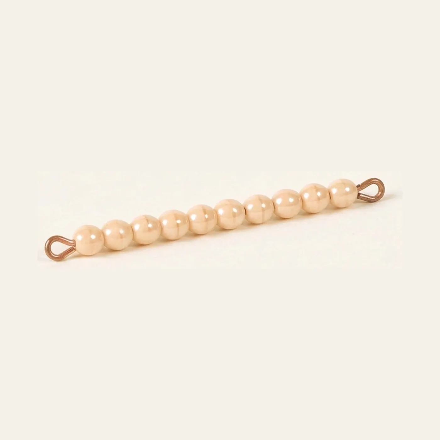 Individual Glass Bar Of 10: Gold: Montessori material | Faborino