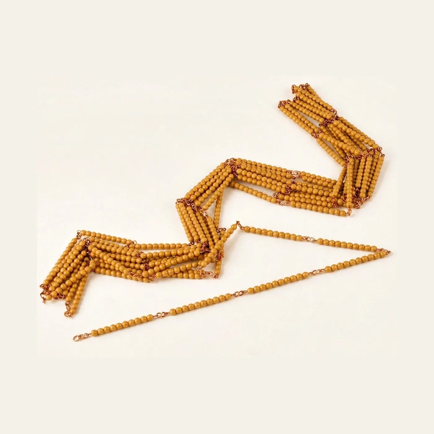 Golden Bead Chain Of 1000: Individual Beads Nylon (Nienhuis): Montessori material | Faborino