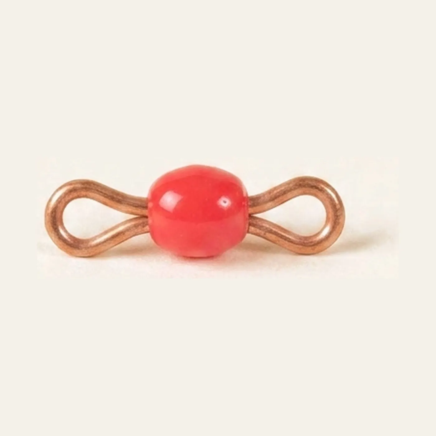 Individual Glass Bead Bar Of 1: Red: Montessori material | Faborino