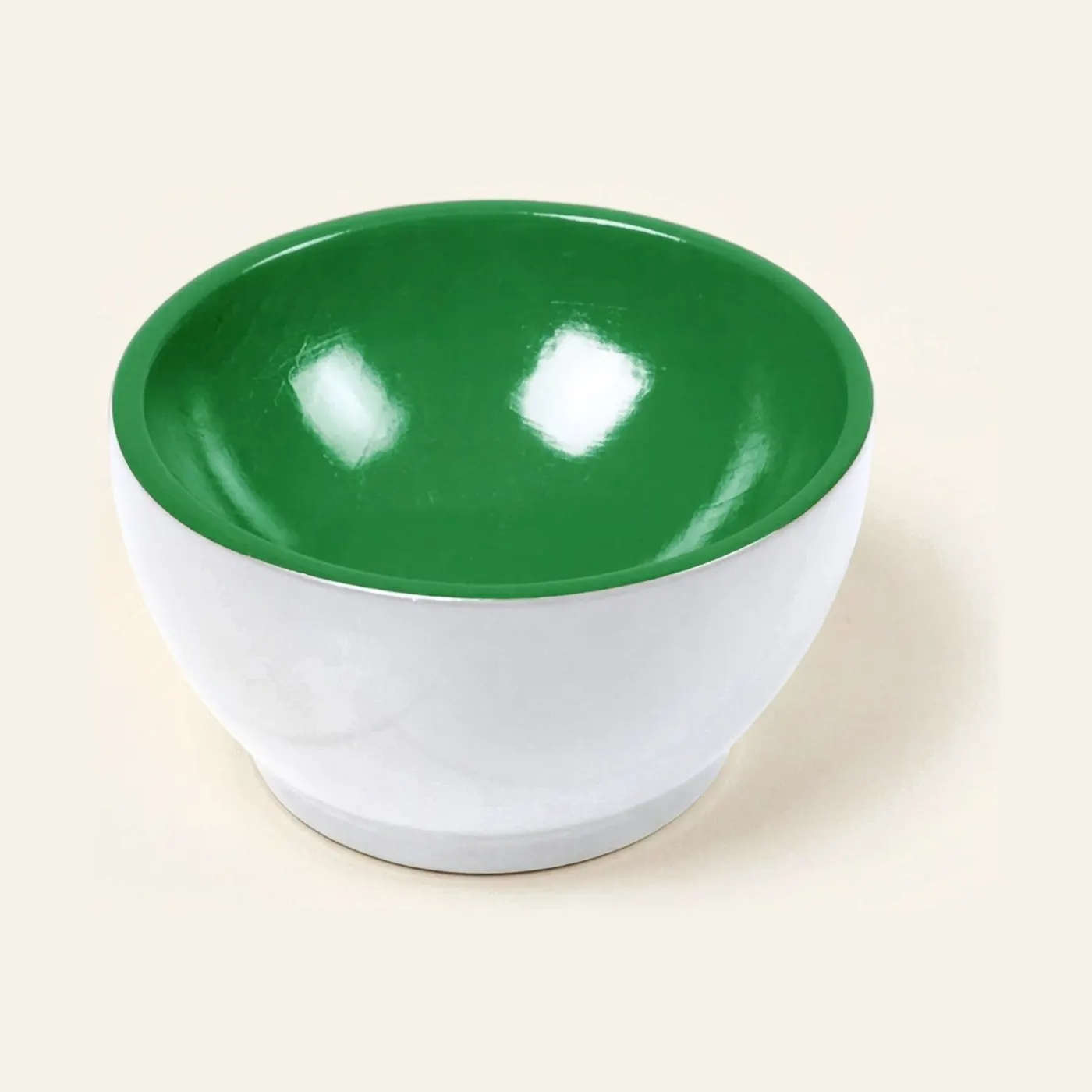 Wooden Cup: White / Green: Montessori material | Faborino